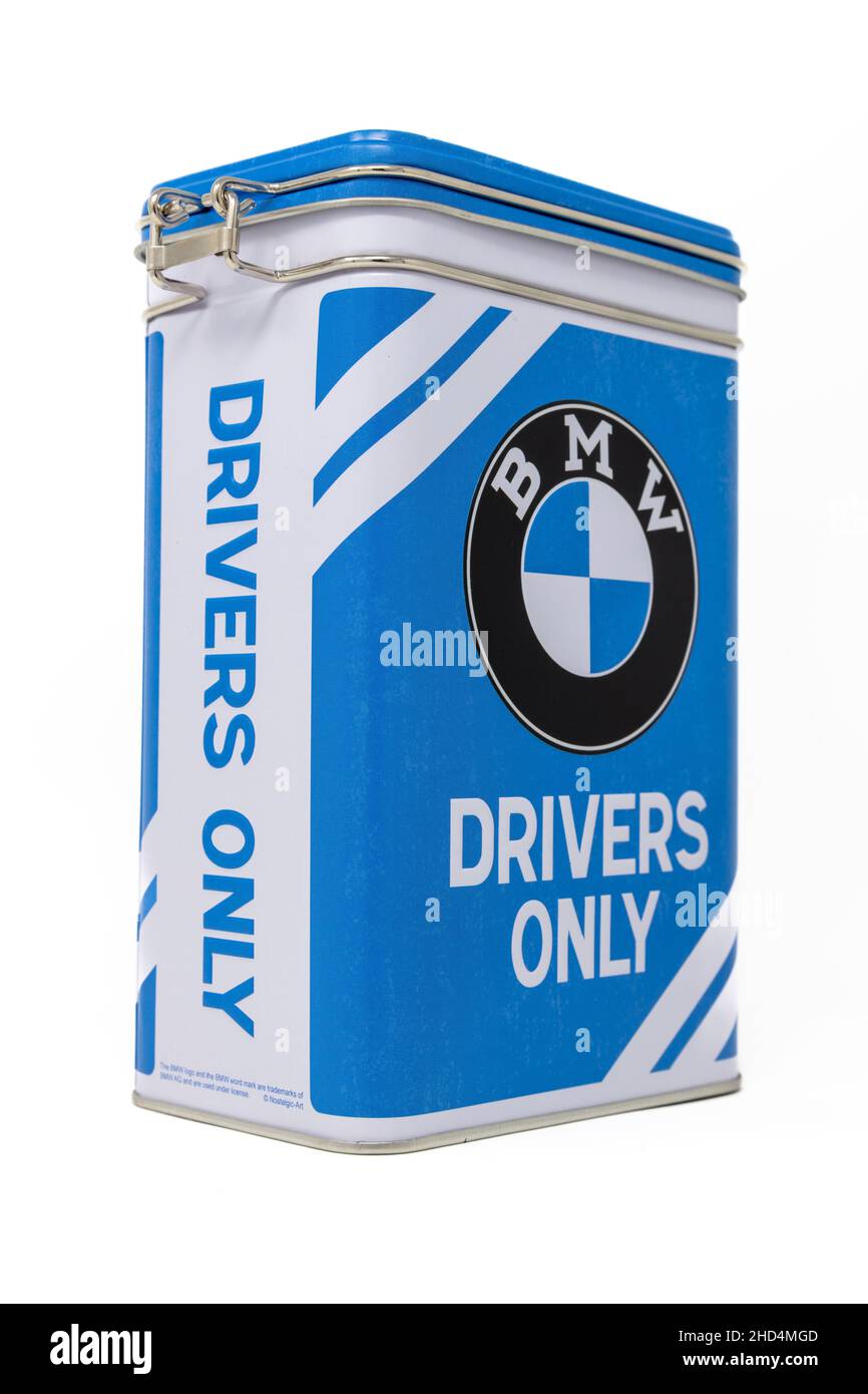 Boîte-cadeau BMW-pilotes à l'art nostalgique Photo Stock - Alamy