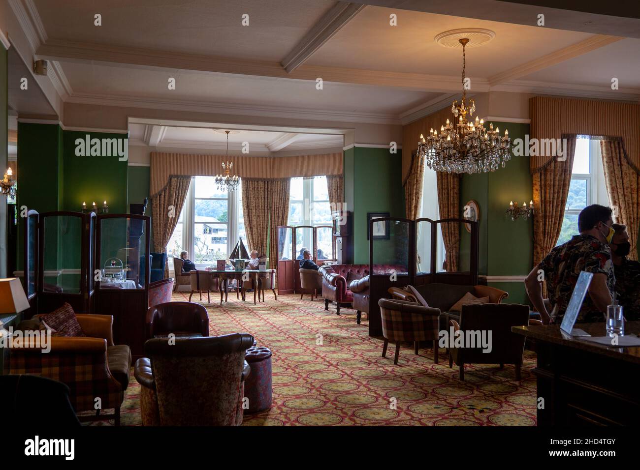 Old England Hotel and Spa Interior, sur le lac Windermere à Cumbria, Royaume-Uni Banque D'Images