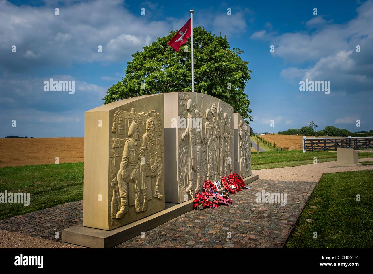 Mémorial du 10e Bataillon du Régiment de parachutistes. Banque D'Images