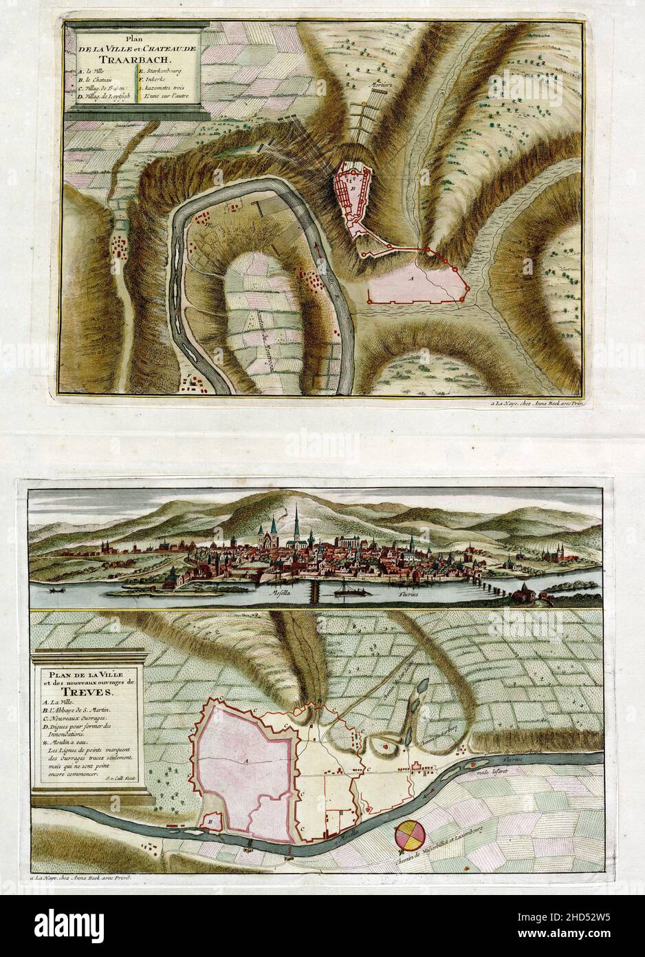 Représentation d'une carte d'époque du XIXe siècle à partir d'un livre Banque D'Images
