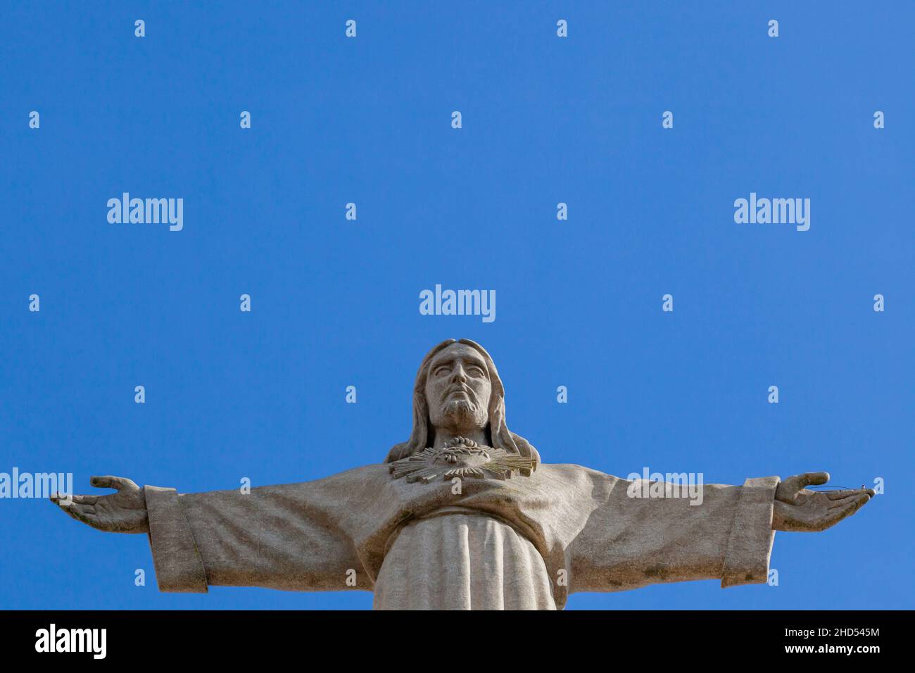 Statue du Christ, Cristo Rei, Almada, Portugal, Europe du Sud-Ouest Banque D'Images