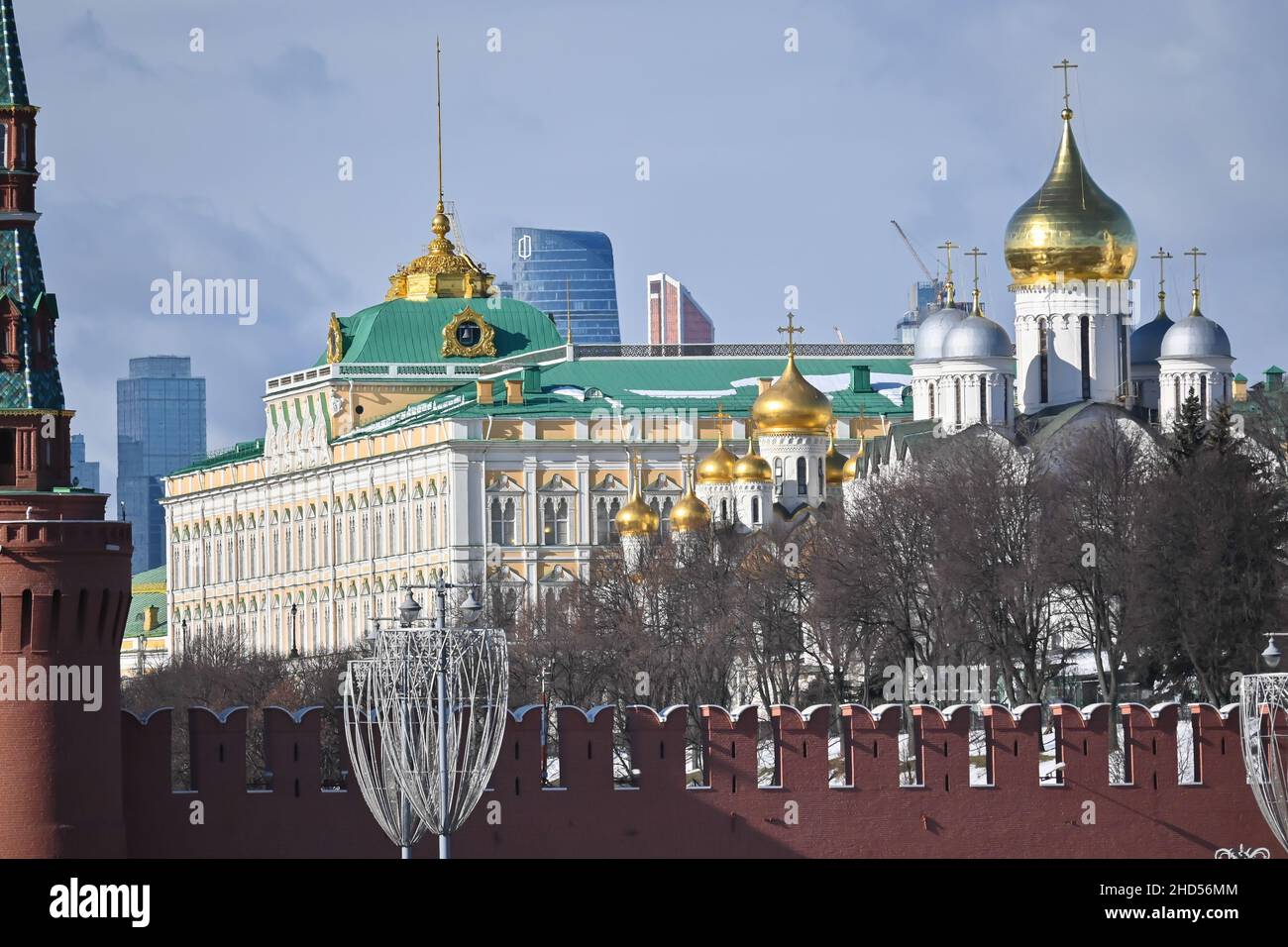 Le Kremlin de Moscou.Une journée ensoleillée au début du mois de mai dans le centre de la capitale de la Russie. Banque D'Images