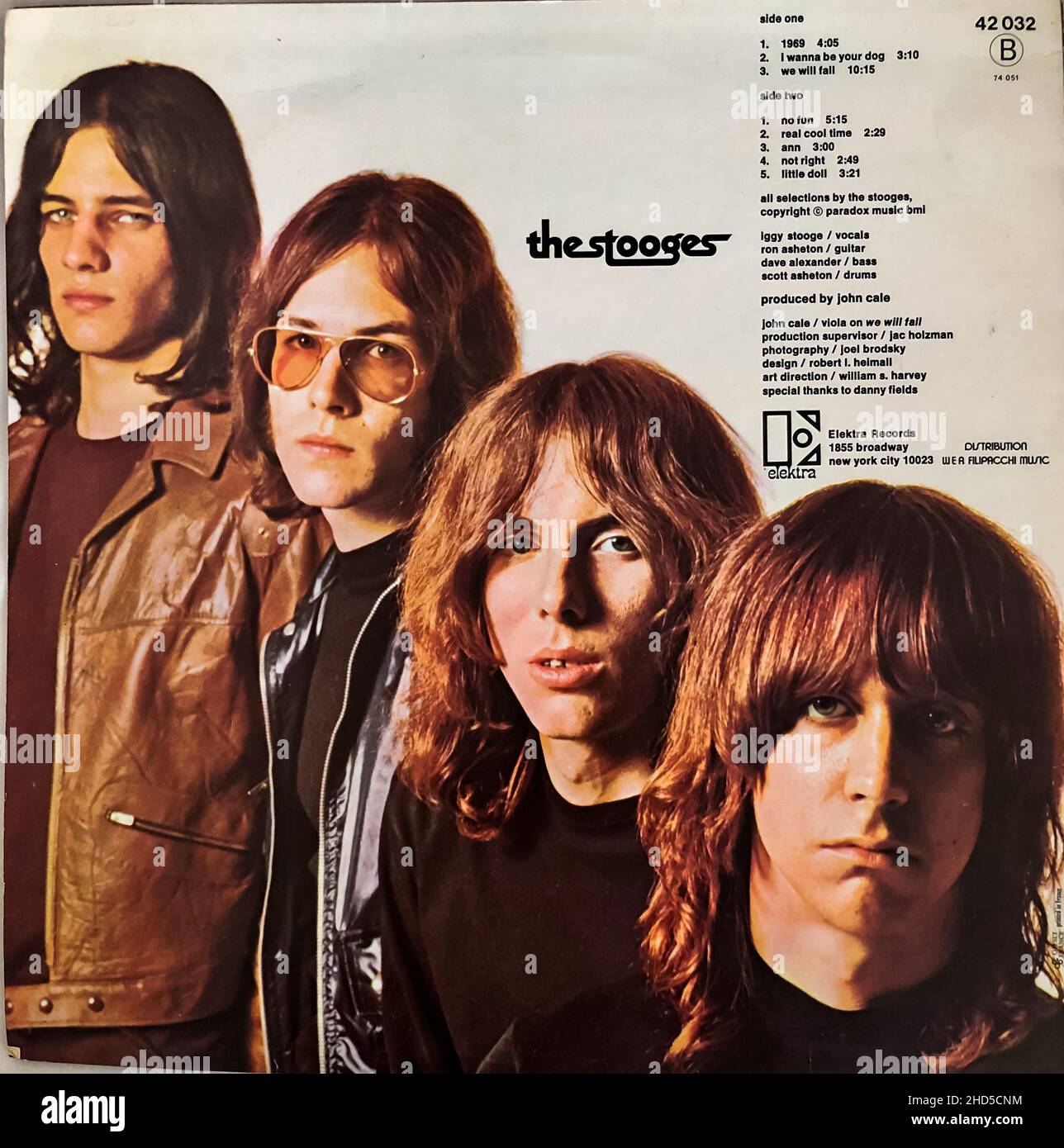 New York, NY, Punk Rock Album 'The Stooges' 1970s musique, CULTURE DE LA JEUNESSE 1970s Banque D'Images