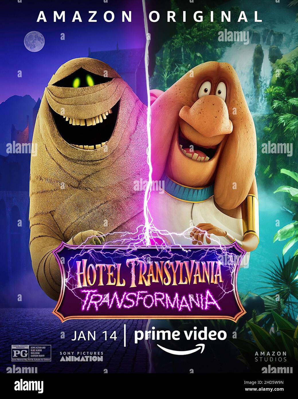 HÔTEL TRANSYLVANIE TRANSFORMANIA, (alias HÔTEL TRANSYLVANIA 4), affiche de caractère américain