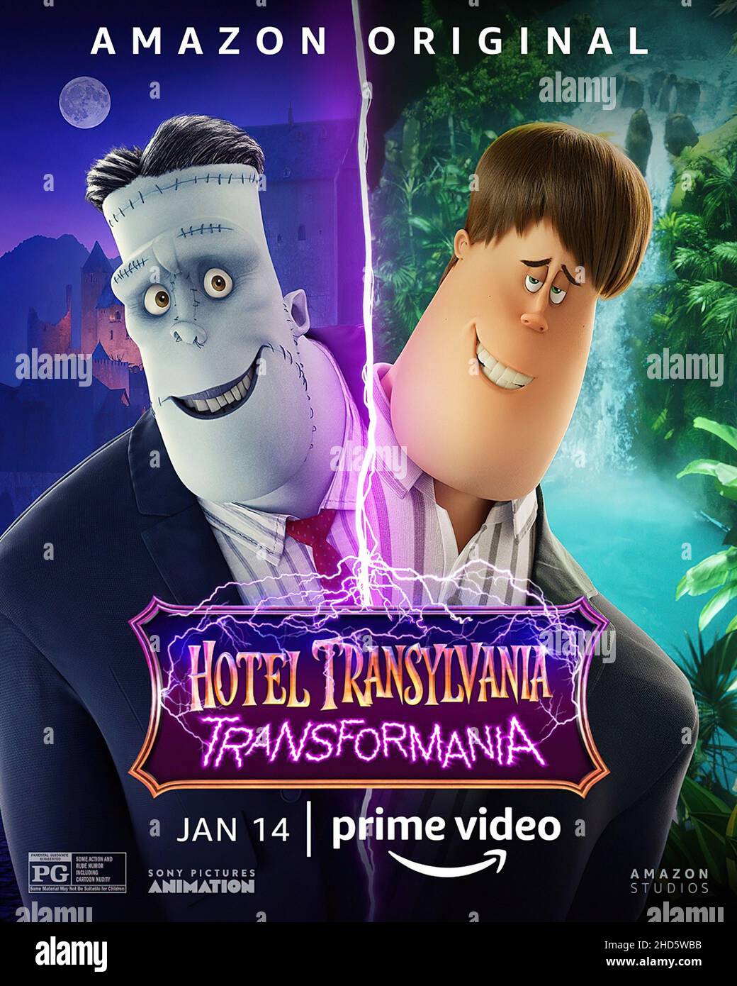 HÔTEL TRANSYLVANIE TRANSFORMANIA, (alias HÔTEL TRANSYLVANIA 4), affiche de caractère américain