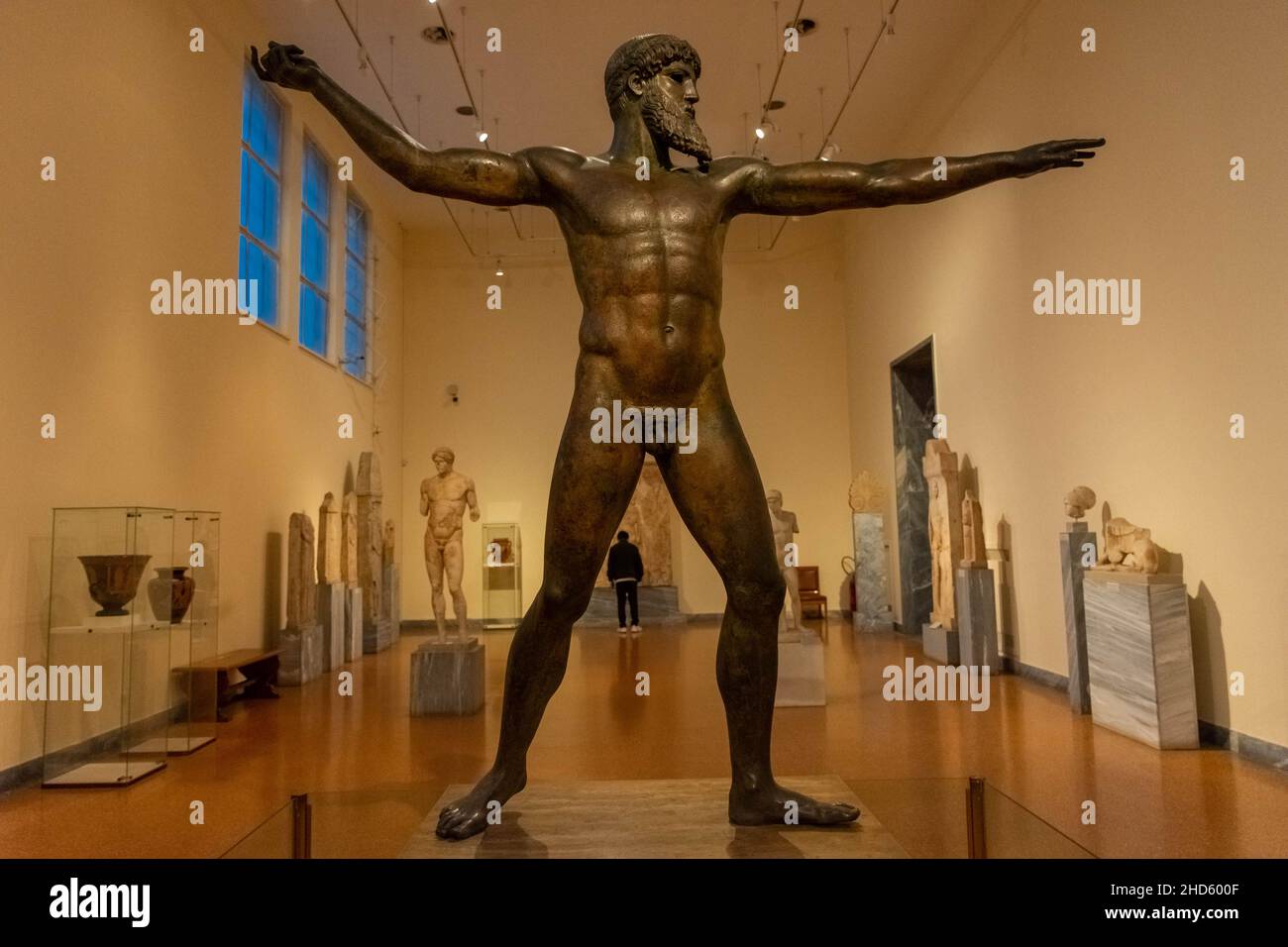 Carte Postale Ancienne - Musée National D'Athènes, Statue De Bronze (Paris, Société Archéologique)