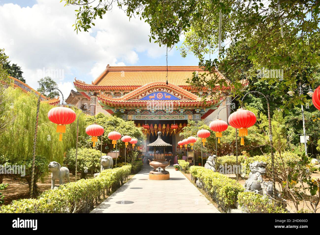 Le temple de Kek Lok si est un temple bouddhiste situé à Air ITAM, Penang, Malaisie.C'est le plus grand temple bouddhiste de Malaisie Banque D'Images