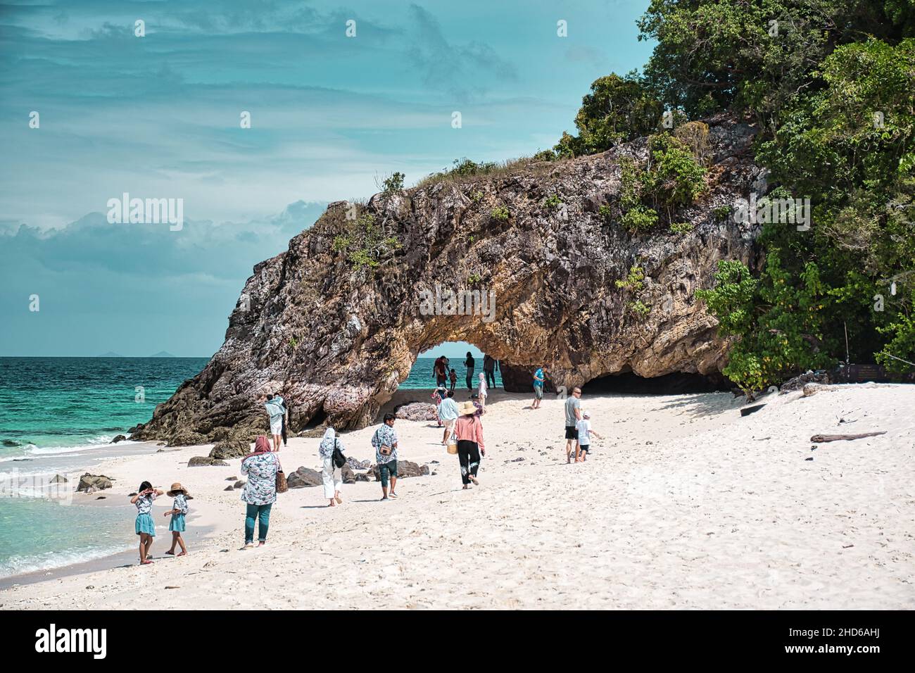 Parc national de Tarutao, Thaïlande le 10 décembre 2021 comprend 51 îles dans le détroit de Malacca au large de la province de Satun, dans le sud de la Thaïlande Banque D'Images