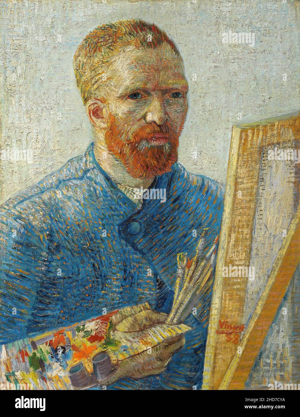 Hollandais vincent van gogh autoportrait en peintre Banque de