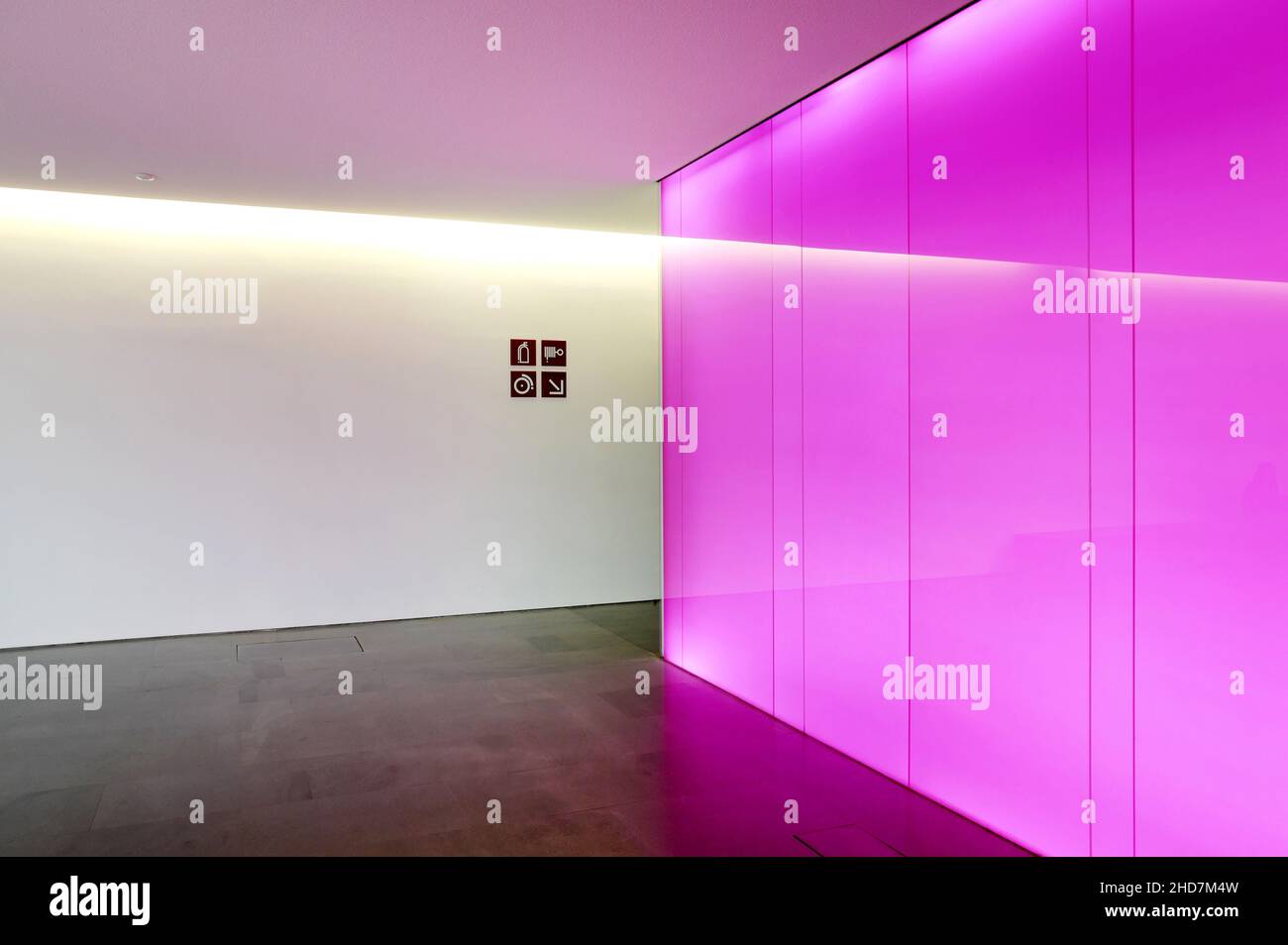 Intérieur architecture moderne du musée Mudec, musée des cultures, à Milan. Banque D'Images