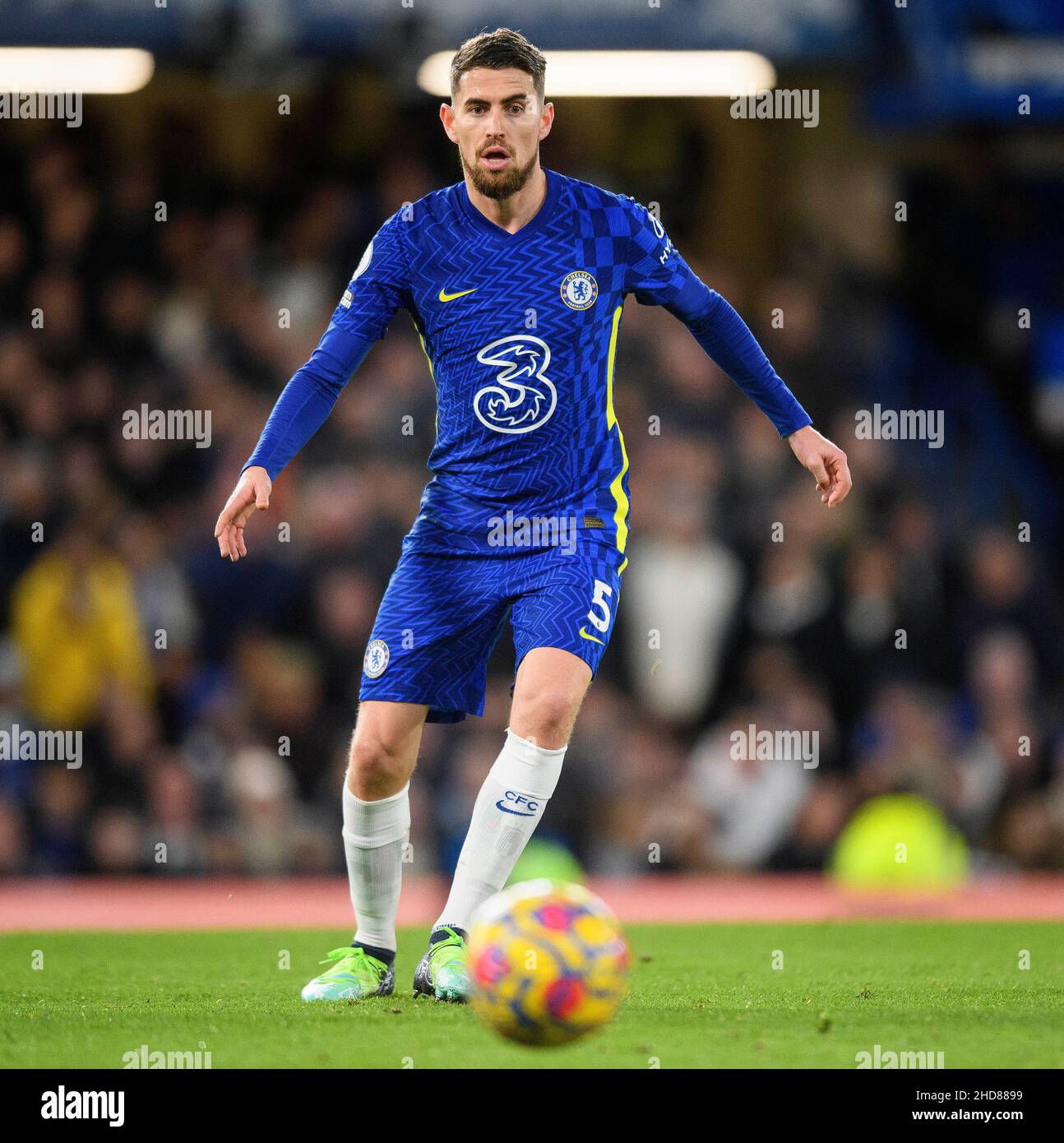02 janvier - Chelsea / Liverpool - Premier League - Stamford Bridge Jorginho lors du match de la Premier League au Stamford Bridge, Londres crédit photo : © Mark pain / Alay Live News Banque D'Images