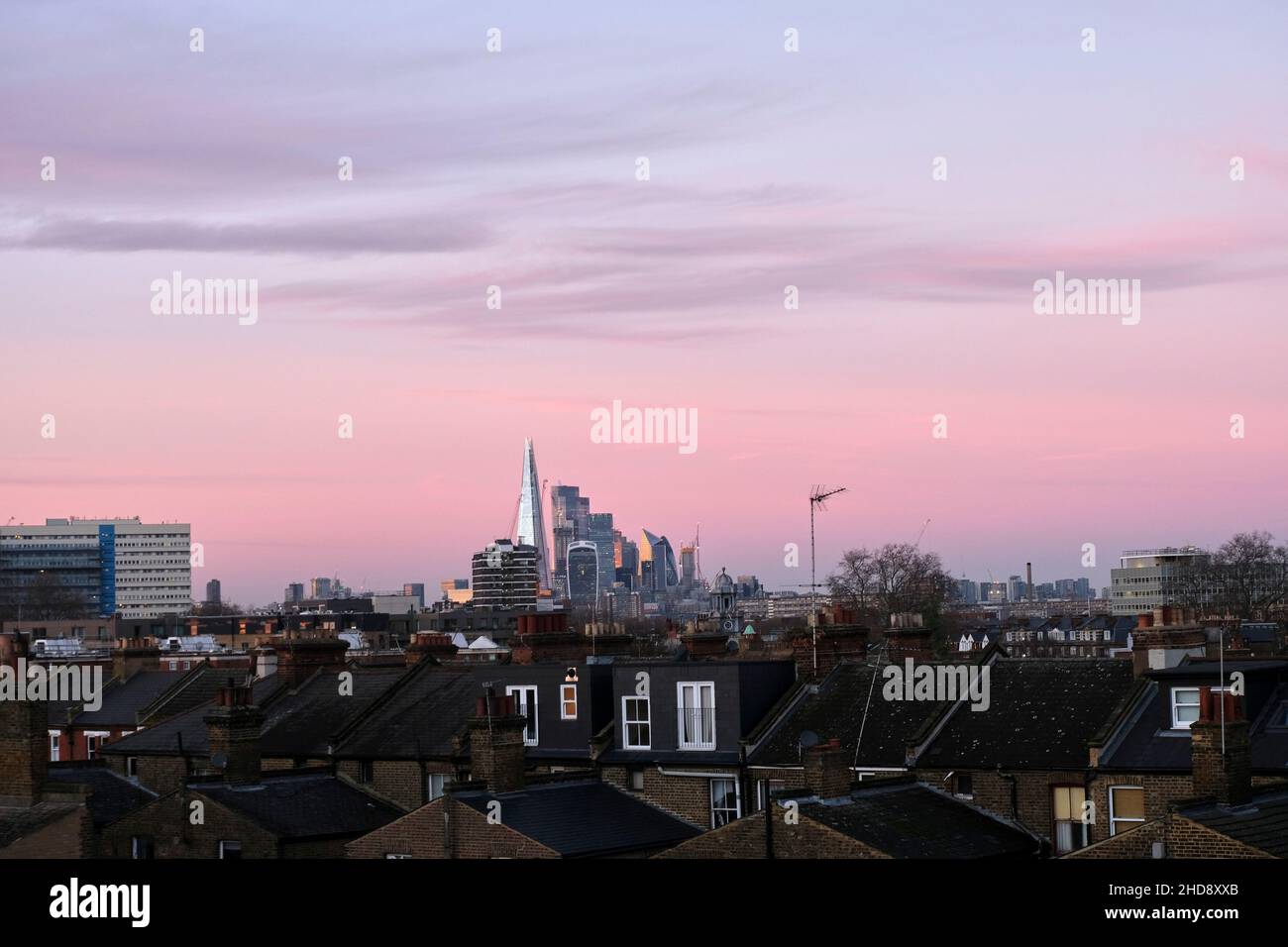 Le Shard London, vue de Camberwell Banque D'Images