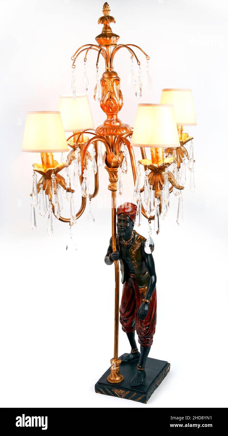 lampe de table ancienne Banque D'Images