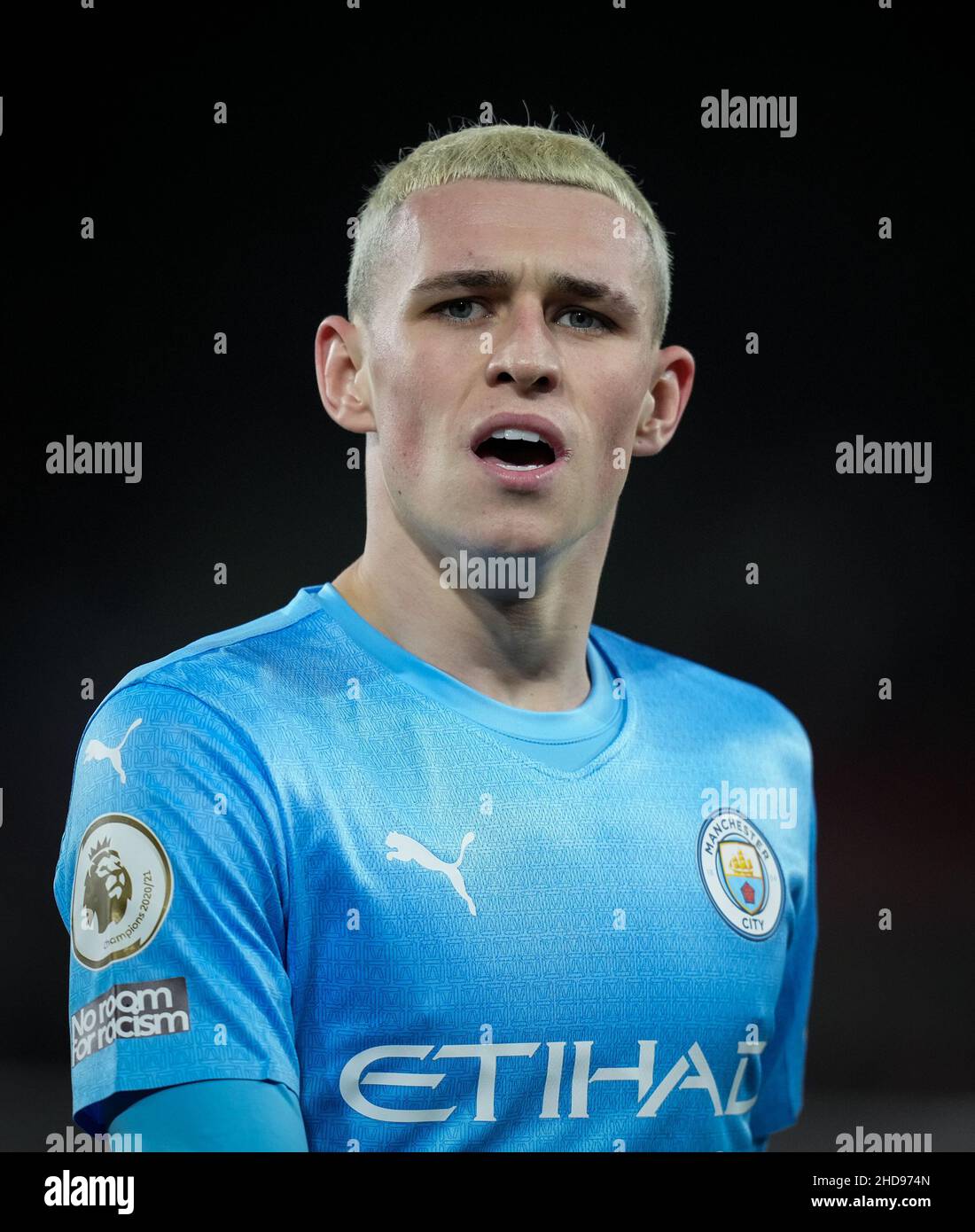 Brentford, Royaume-Uni.29th décembre 2021.Phil Foden de Man City lors du match de la Premier League entre Brentford et Manchester City au stade communautaire de Brentford, Brentford, Angleterre, le 29 décembre 2021.Photo d'Andy Rowland.Crédit : Prime Media Images/Alamy Live News Banque D'Images