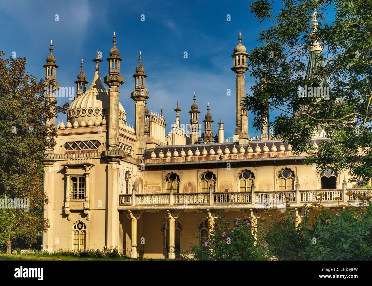 Brighton est une station balnéaire, située sur la côte sud de l'Angleterre, dans le comté de East Sussex. Le Royal Pavilion, une ancienne résidence royale. Banque D'Images