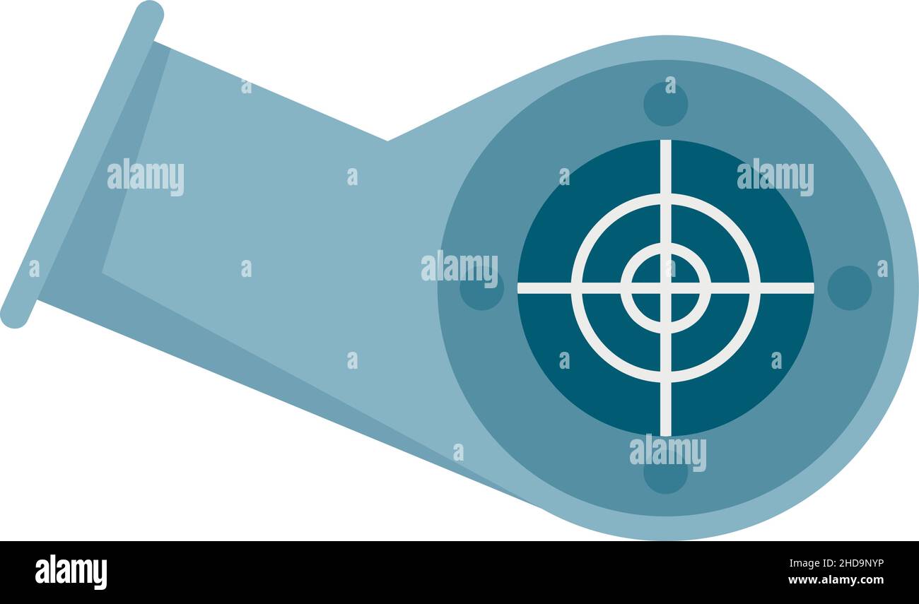 Icône du tuyau de ventilation.Illustration plate de l'icône vecteur de la conduite de ventilation isolée sur fond blanc Illustration de Vecteur