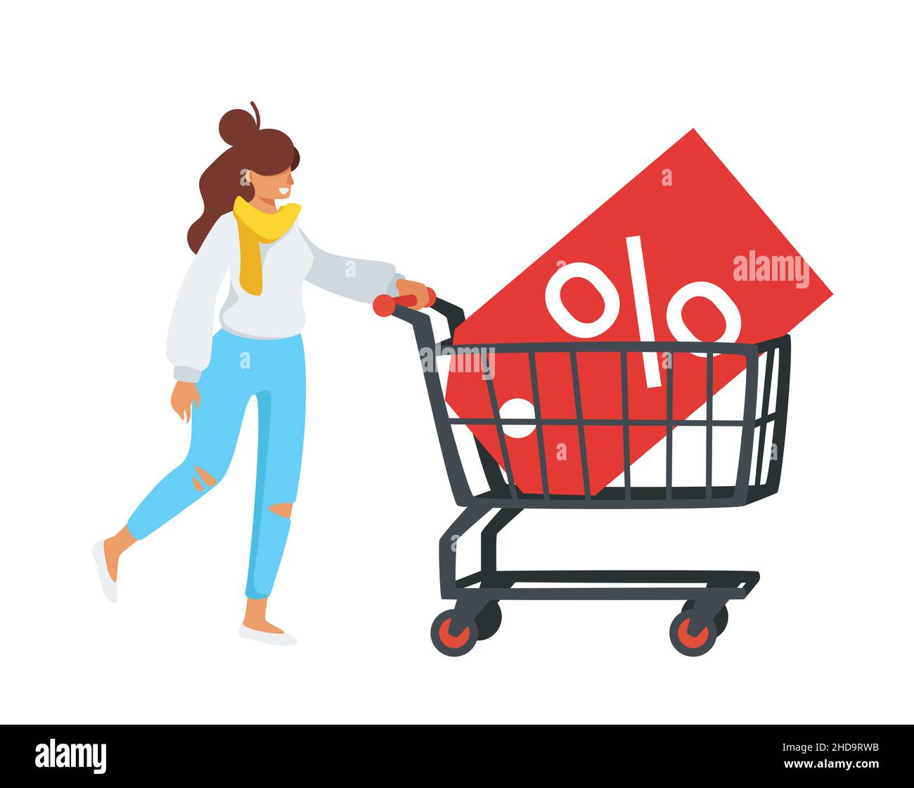 Illustration de style dessin animé vectoriel du panier Illustration de Vecteur