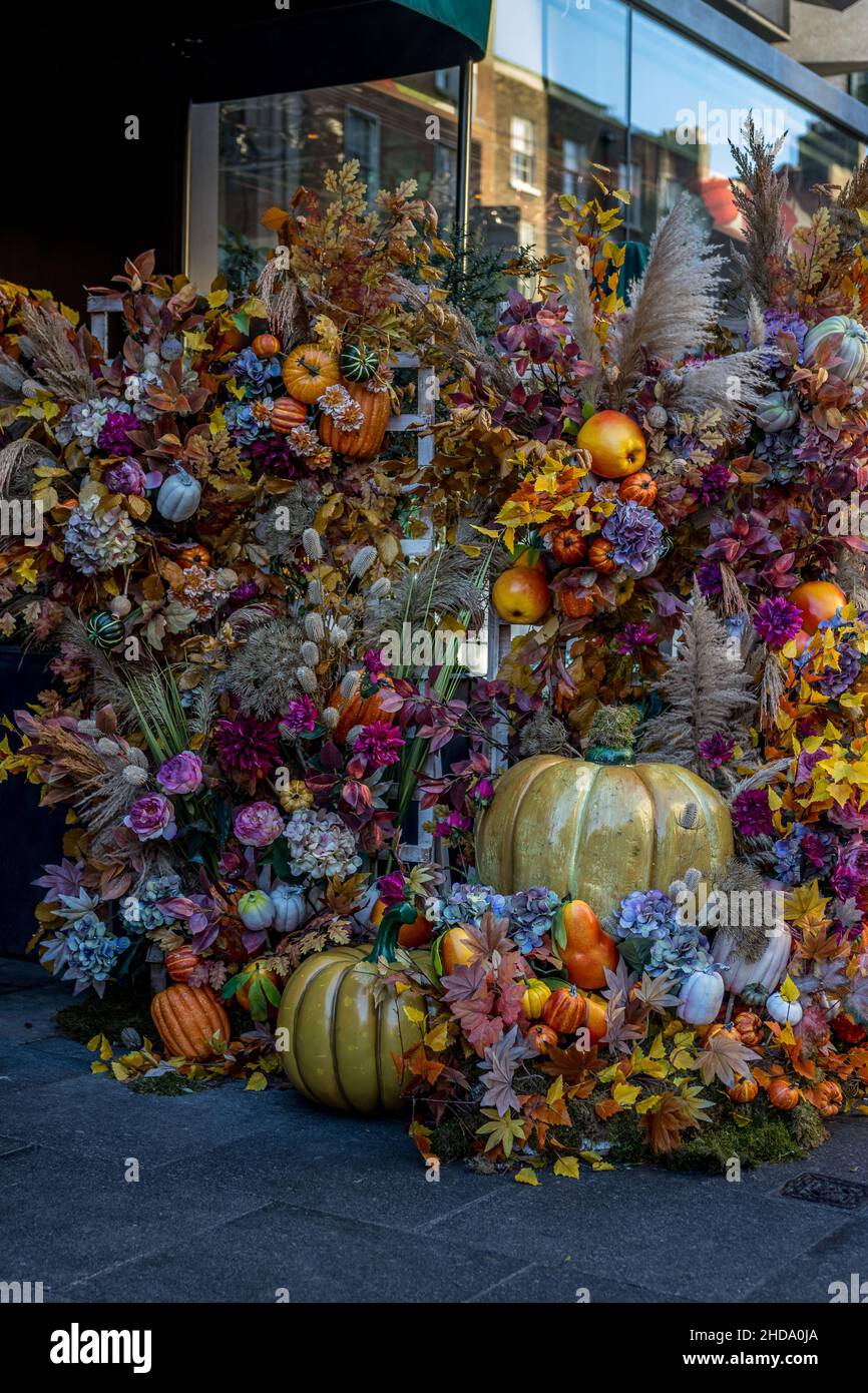 Dublin, Irlande - septembre 25 2021 « Halloween decoration at the Ivy Dublin restaurant » Banque D'Images