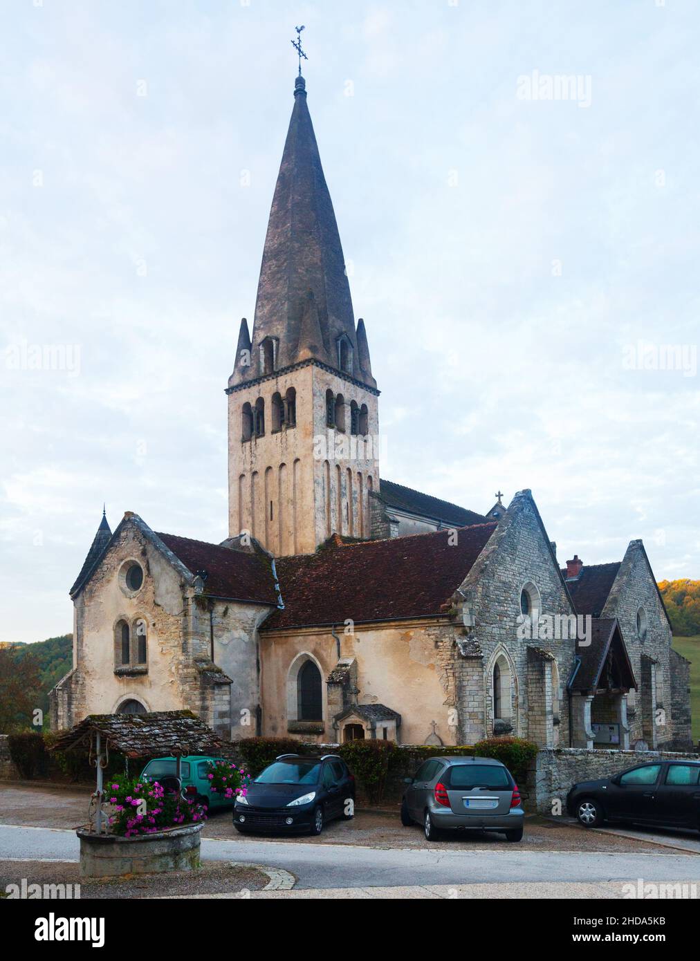 Ancienne église de Bligny-sur-Ouche, France Banque D'Images