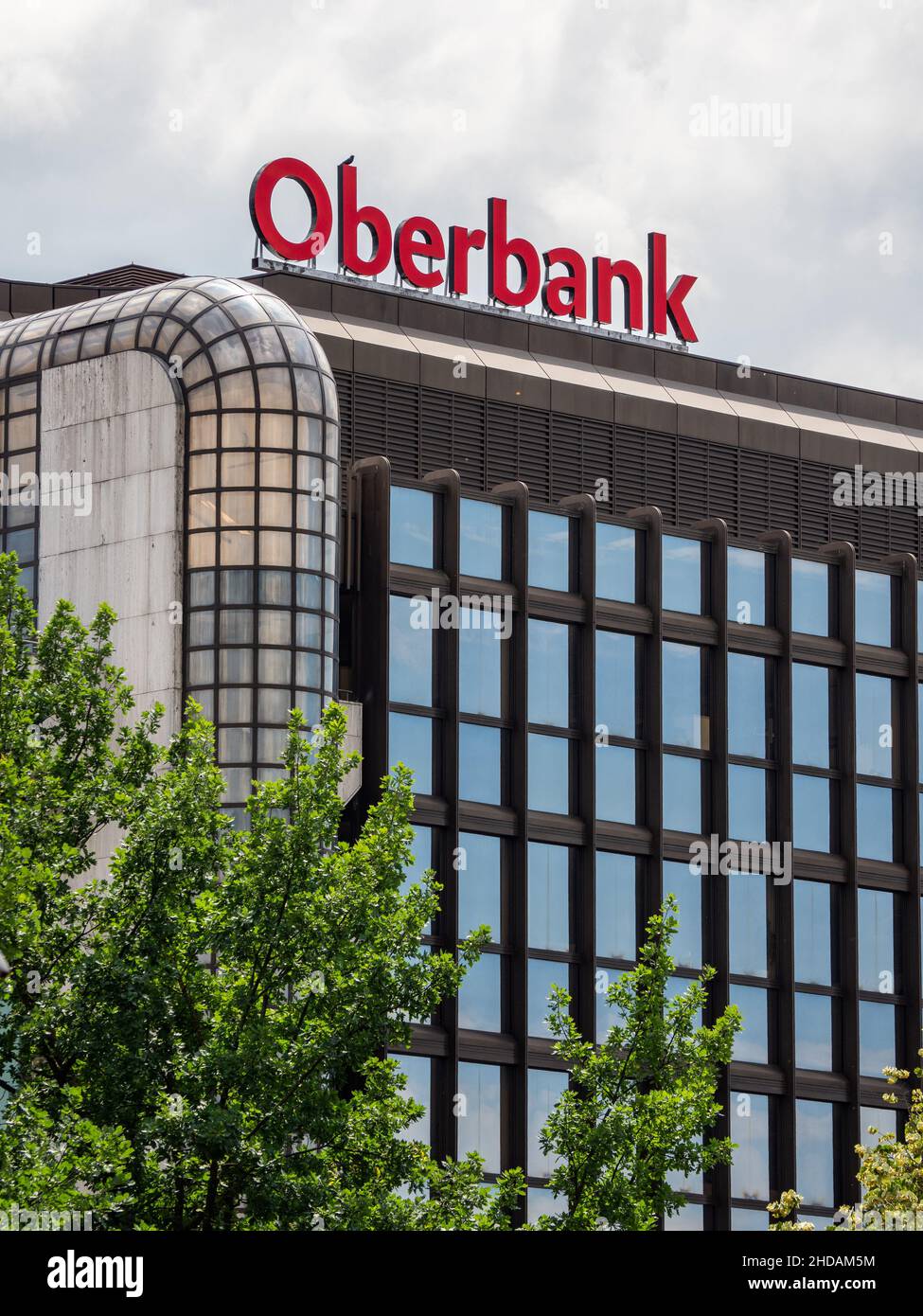 Verwaltungsgebäude der Oberbank in Lint, Österreich Banque D'Images