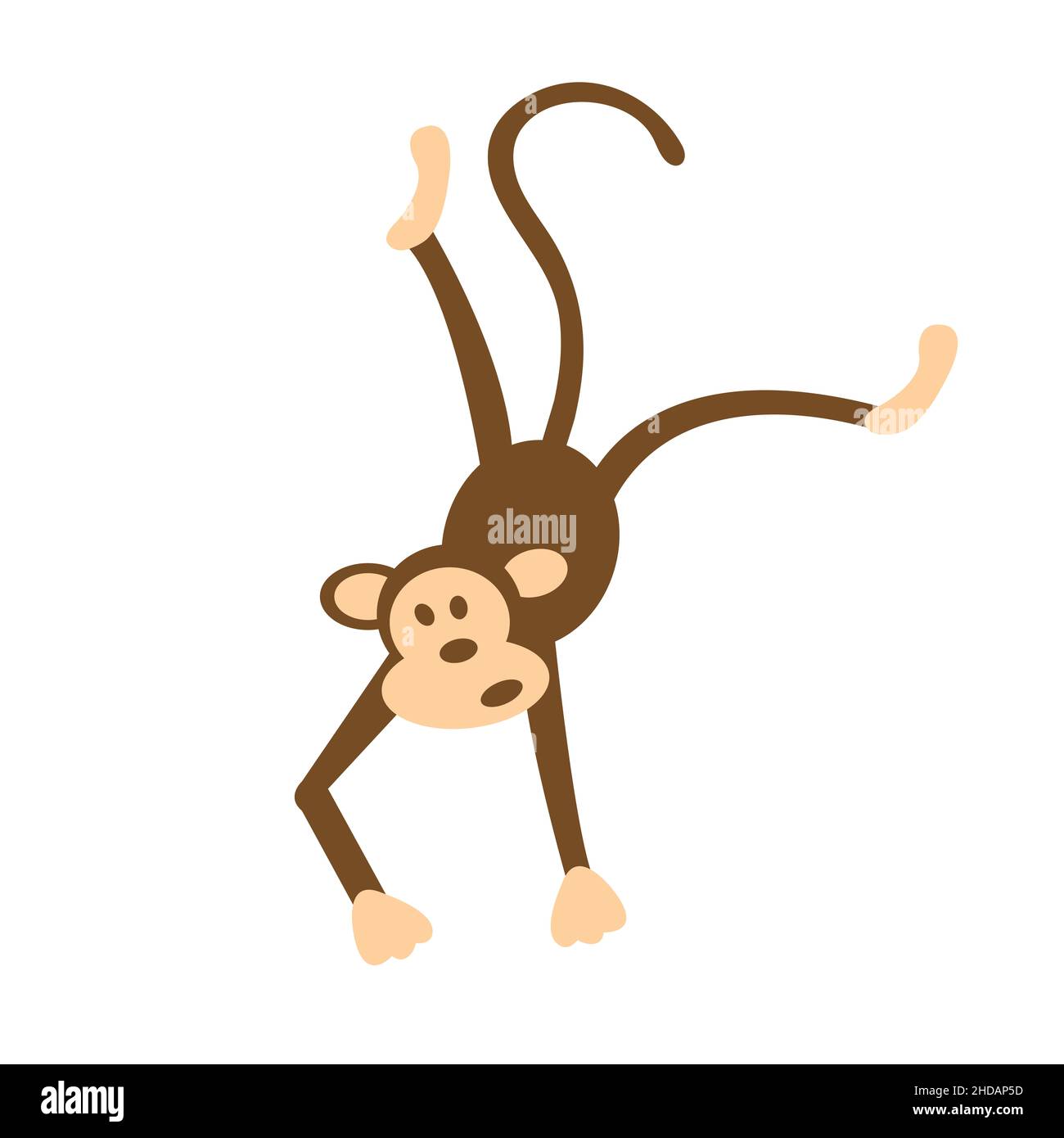 Illustration Monkey.Image ou image de clip de singe Photo Stock - Alamy