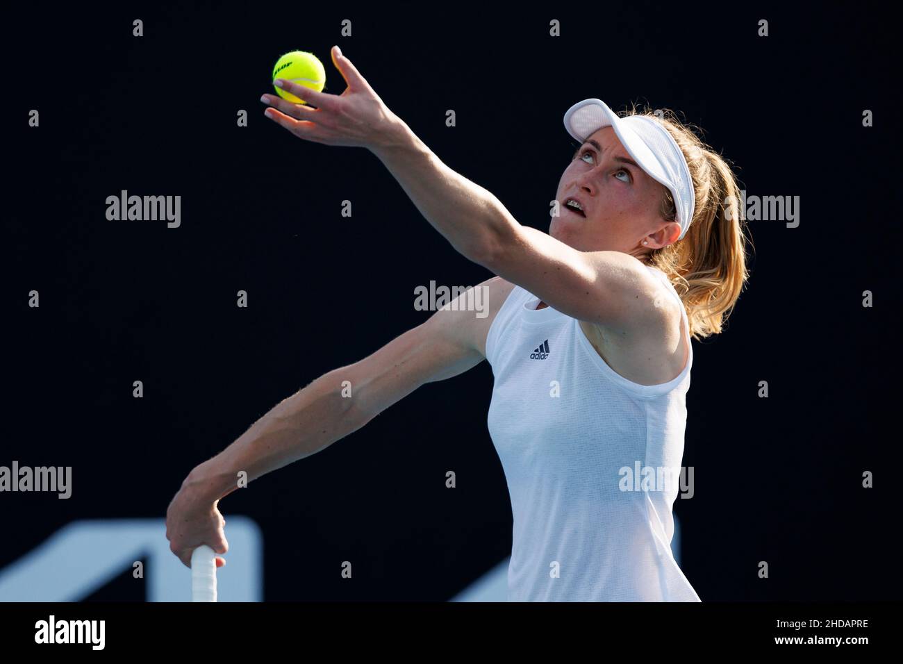 ALIAKSANDRA SASNOVICH (BLR) en action lors de l'été 2022 de Melbourne, le mercredi 2022 janvier, Melbourne Park Banque D'Images