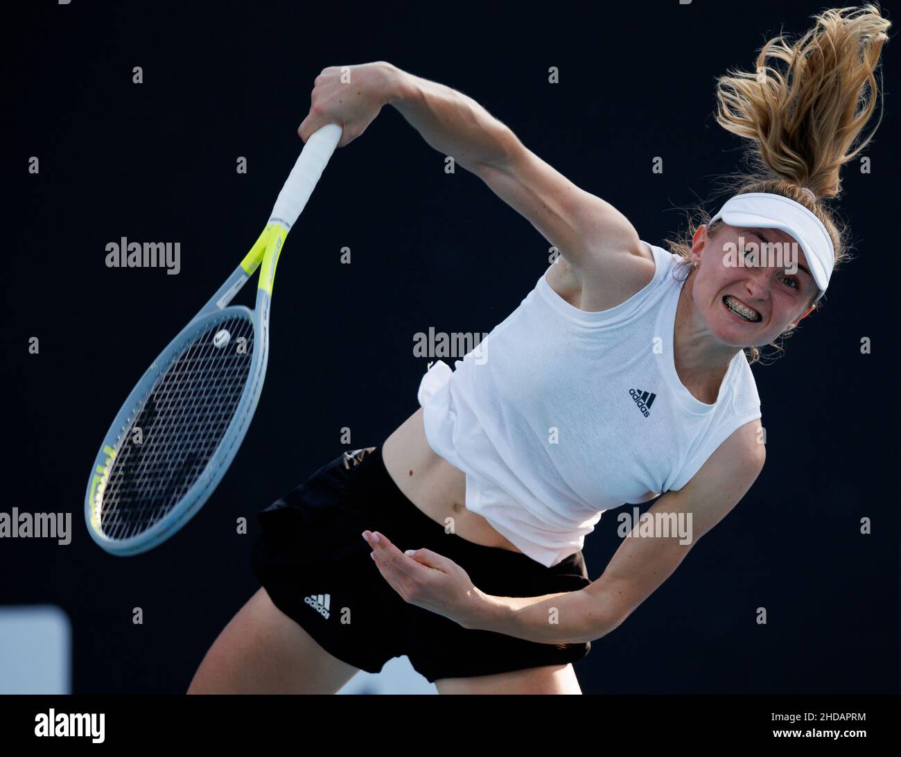 ALIAKSANDRA SASNOVICH (BLR) en action lors de l'été 2022 de Melbourne, le mercredi 2022 janvier, Melbourne Park Banque D'Images