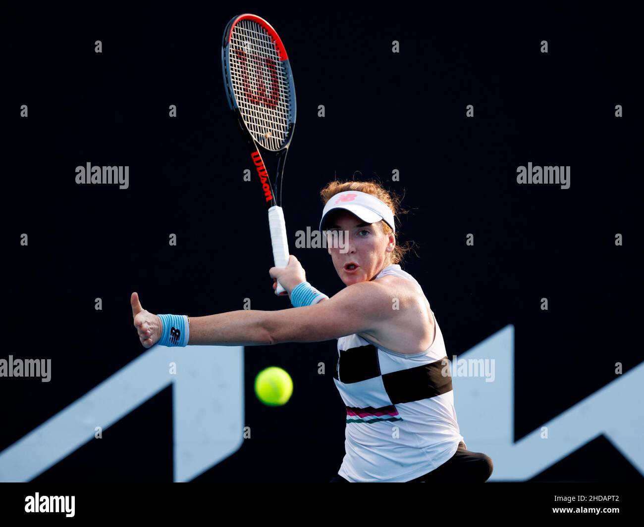 MADISON BRENGLE (Etats-Unis) en action lors de l'été 2022 de Melbourne, le mercredi 2022 janvier, Melbourne Park Banque D'Images