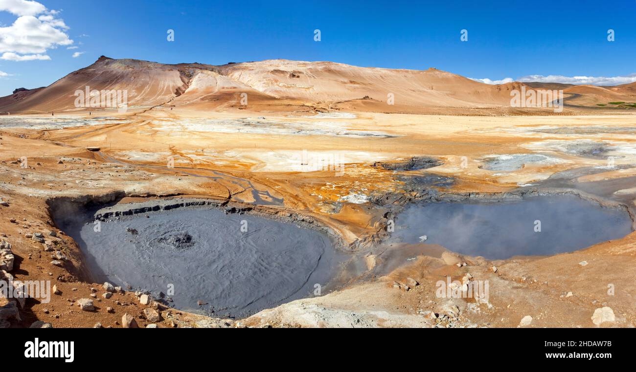 Sources géothermiques en Islande Banque D'Images