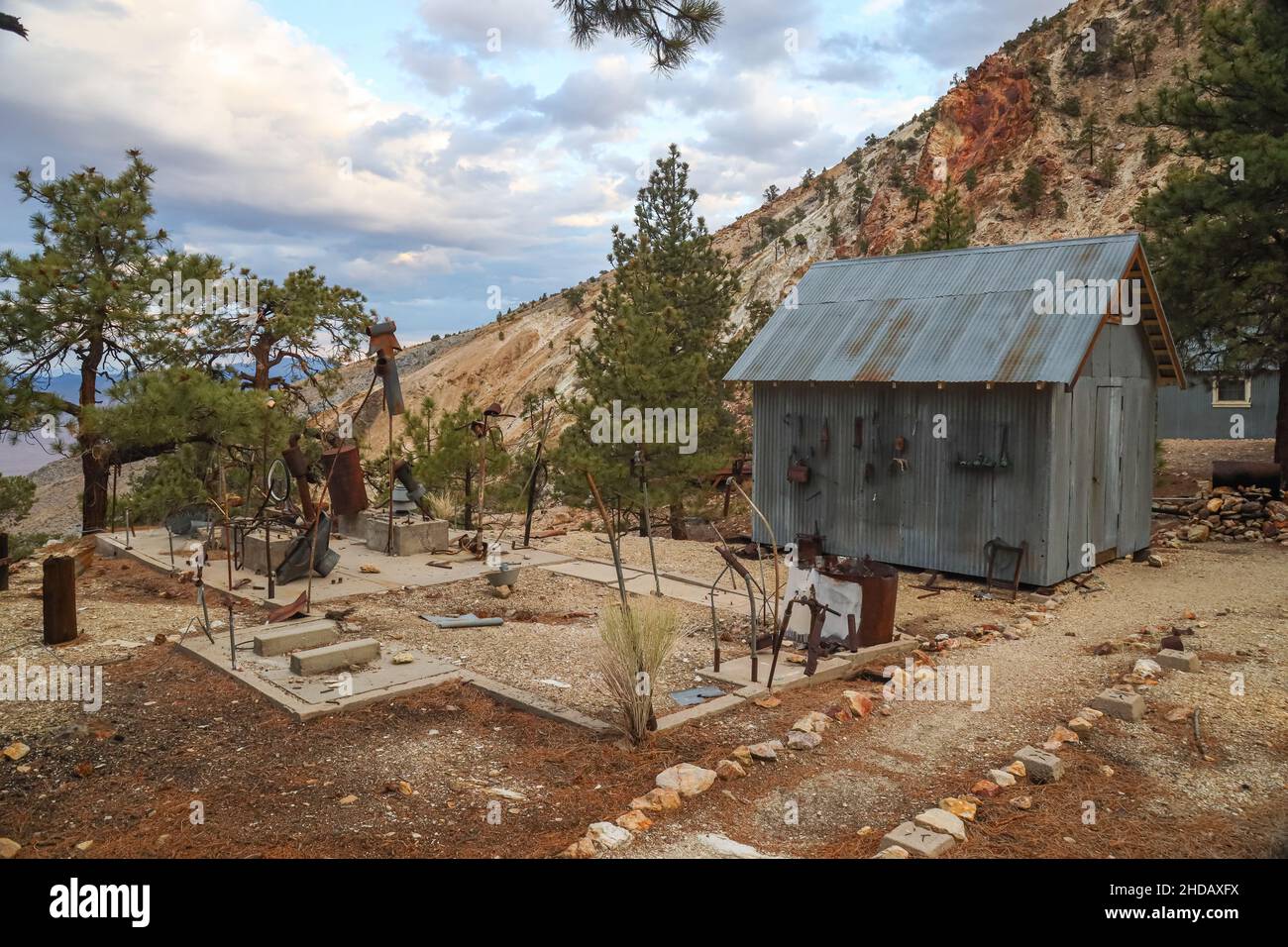 Chalets Black Eagle Mining Camp Banque D'Images