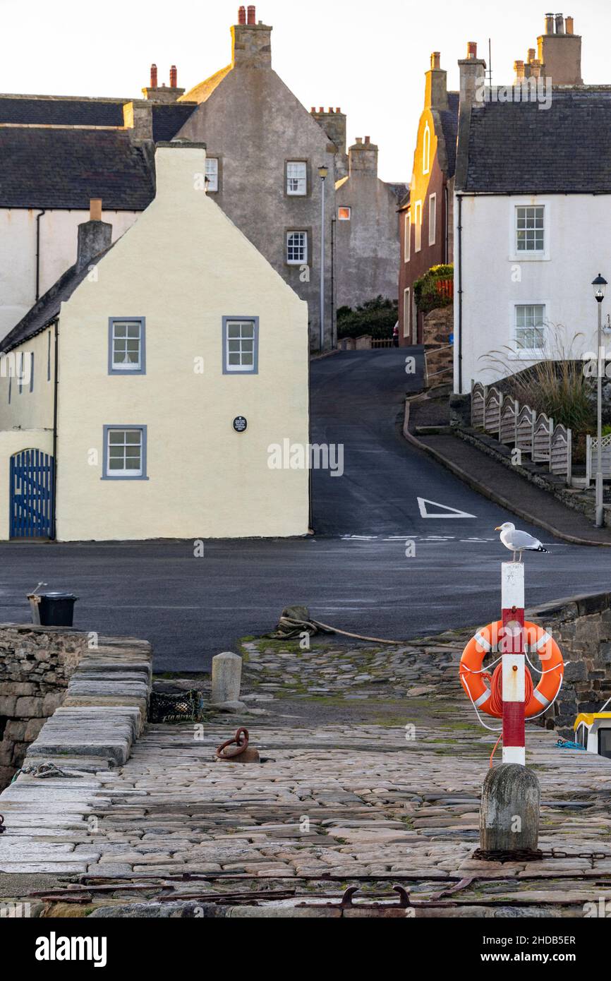 La petite ville côtière de Portsoy sur le Moray Firth à Aberdeenshire, en Écosse. Banque D'Images