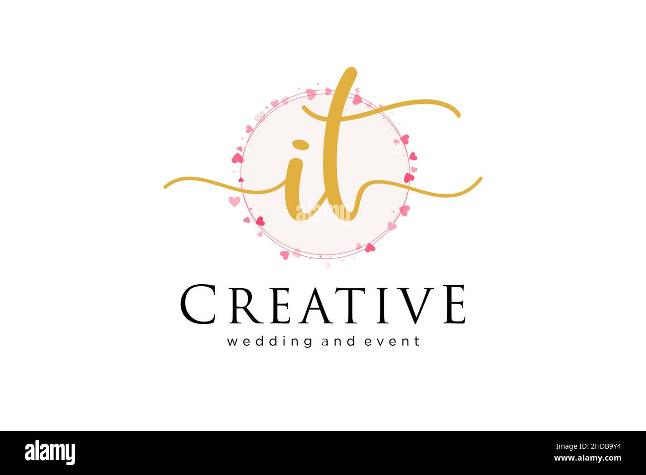 IL est très féminin.Utilisable pour le logo pour la mode, la photographie, le mariage, la beauté, les affaires.Elément de modèle de logo Flat Vector. Illustration de Vecteur