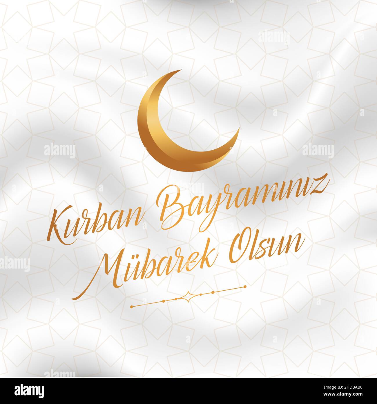 EID al-Adha Mubarak, Fête du sacrifice salutation. (Turc : KUrban Bayraminiz Kutlu Olsun) Illustration de Vecteur