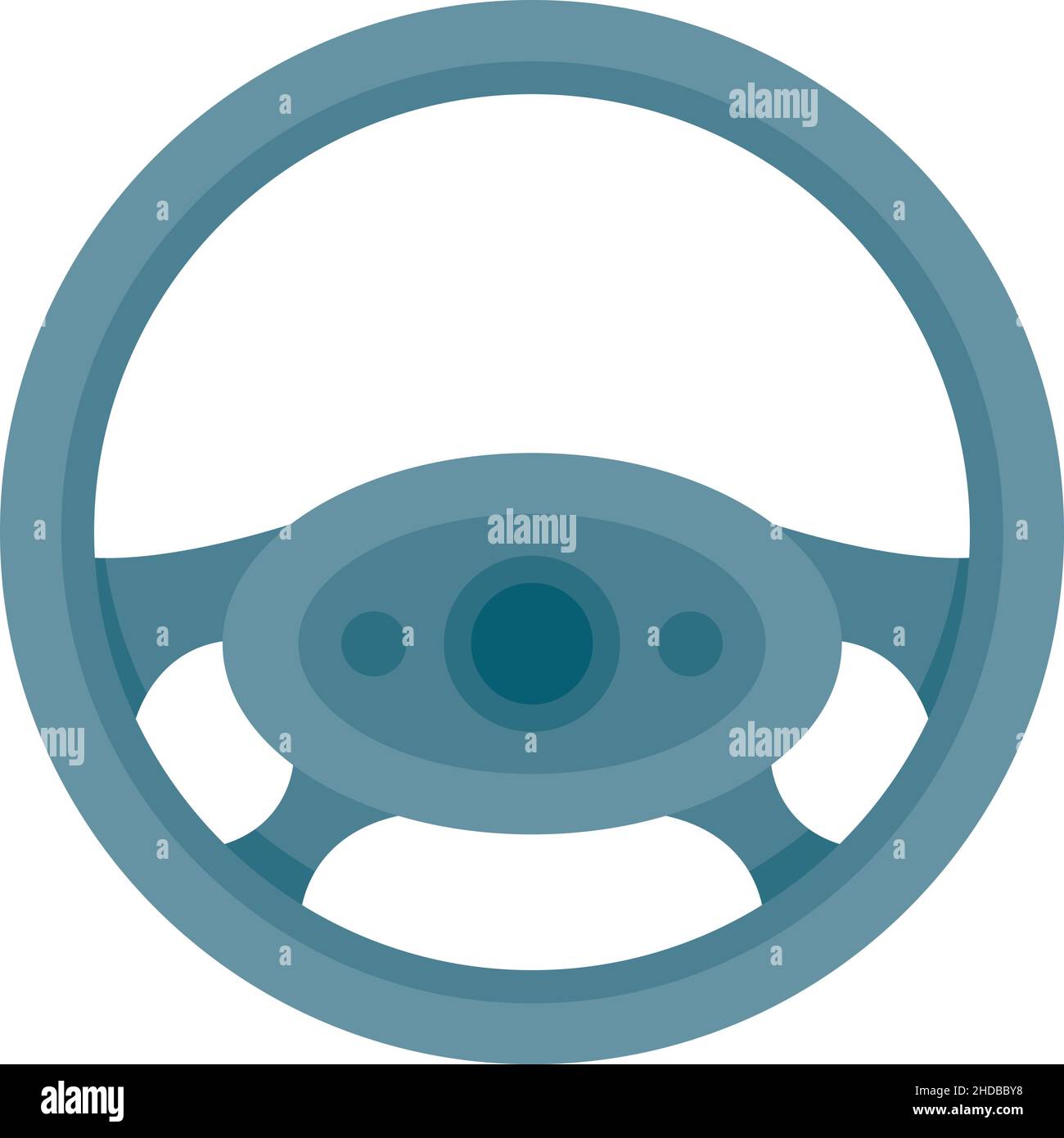 Icône du volant de direction.Illustration plate de l'icône vecteur du volant de direction Drive isolée sur fond blanc Illustration de Vecteur