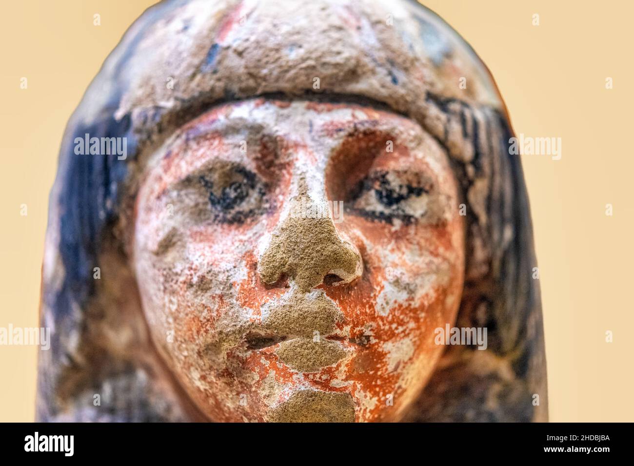 Sculpture d'art égyptien à la fin du Nouveau Royaume.Objets anciens de la culture égyptienne vus au Musée royal de l'Ontario (ROM) le 5 janvier 2022 Banque D'Images