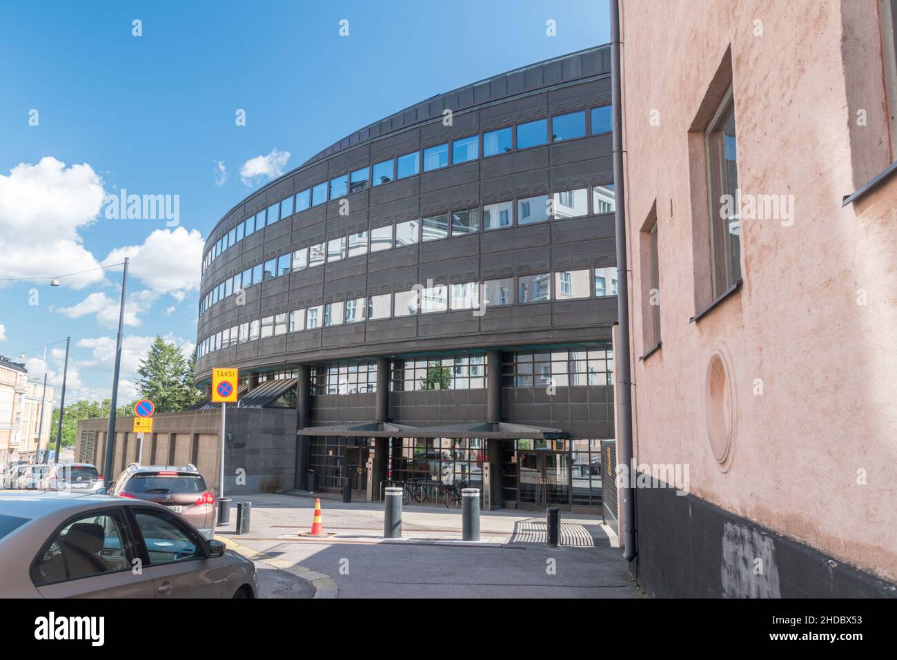Helsinki, Finlande - 5 août 2021 : Bibliothèque du Parlement finlandais. Banque D'Images