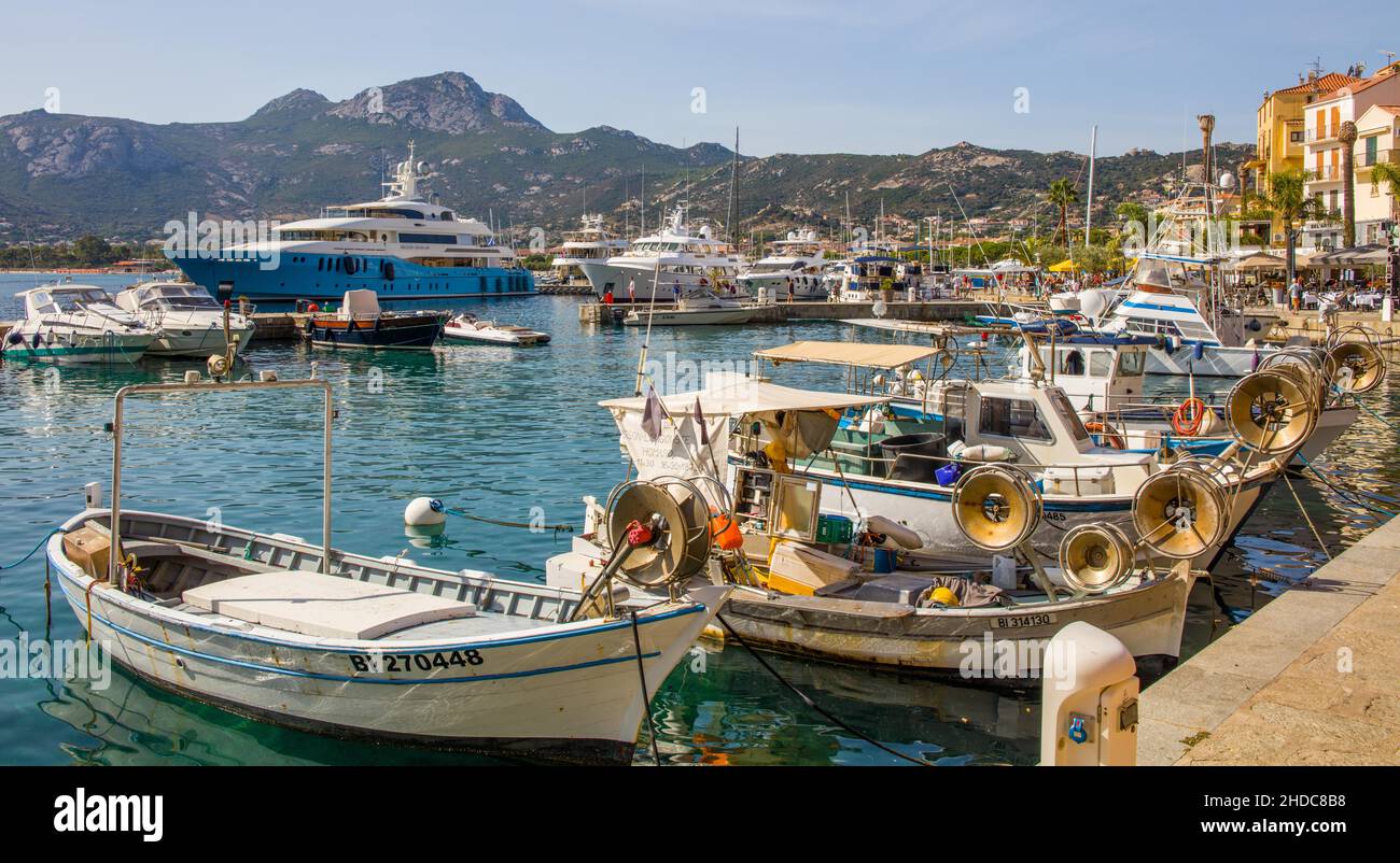 Pêche et port de plaisance, Calvi, Corse, Calvi, Corse,France Banque D'Images