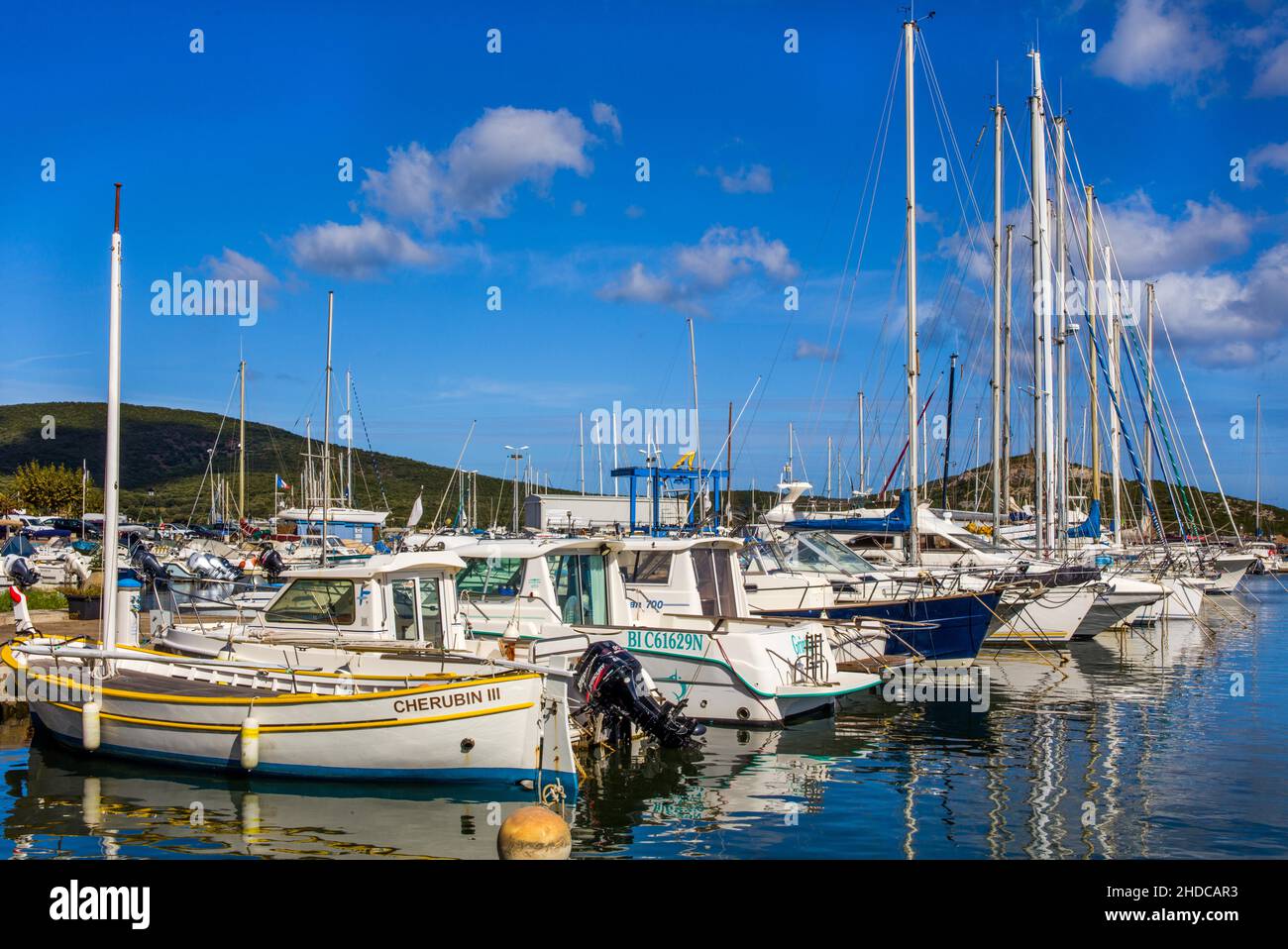 Pêche et port de plaisance de Macinaggio, Cap Corse, Corse, Macinaggio, Corse,France, Europe Banque D'Images