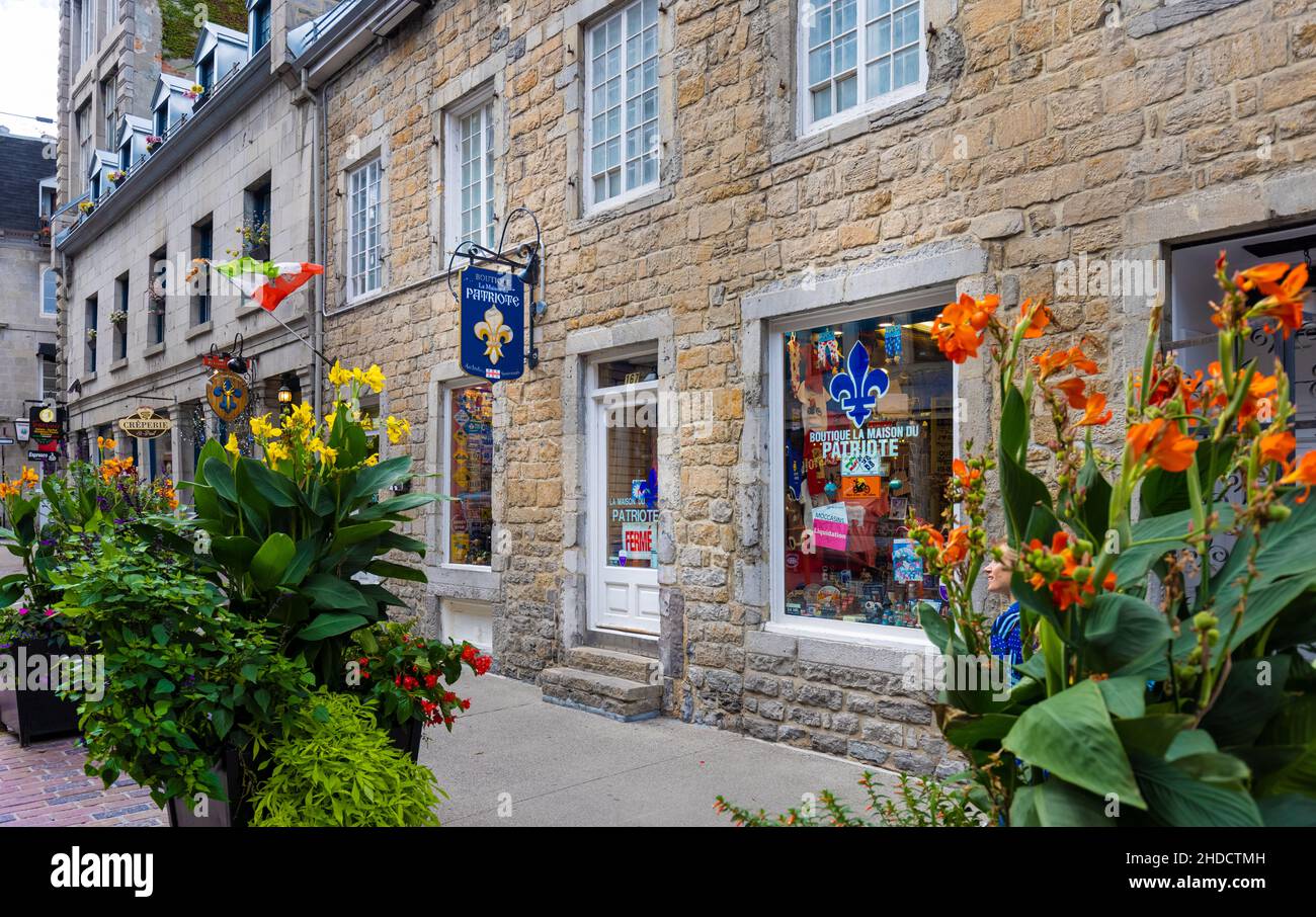 Montréal, Canada, le 10 septembre 2021 boutiques du VieuxMontréal