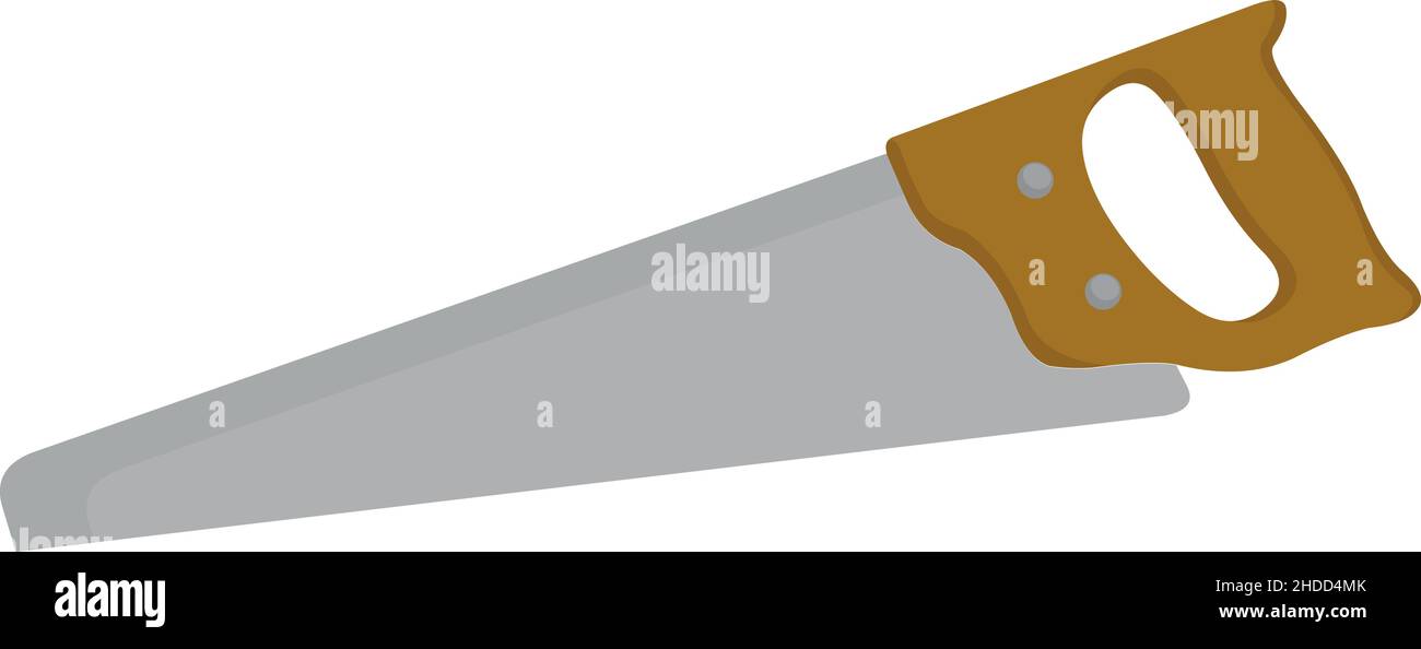 Illustration vectorielle d'une scie à main Illustration de Vecteur