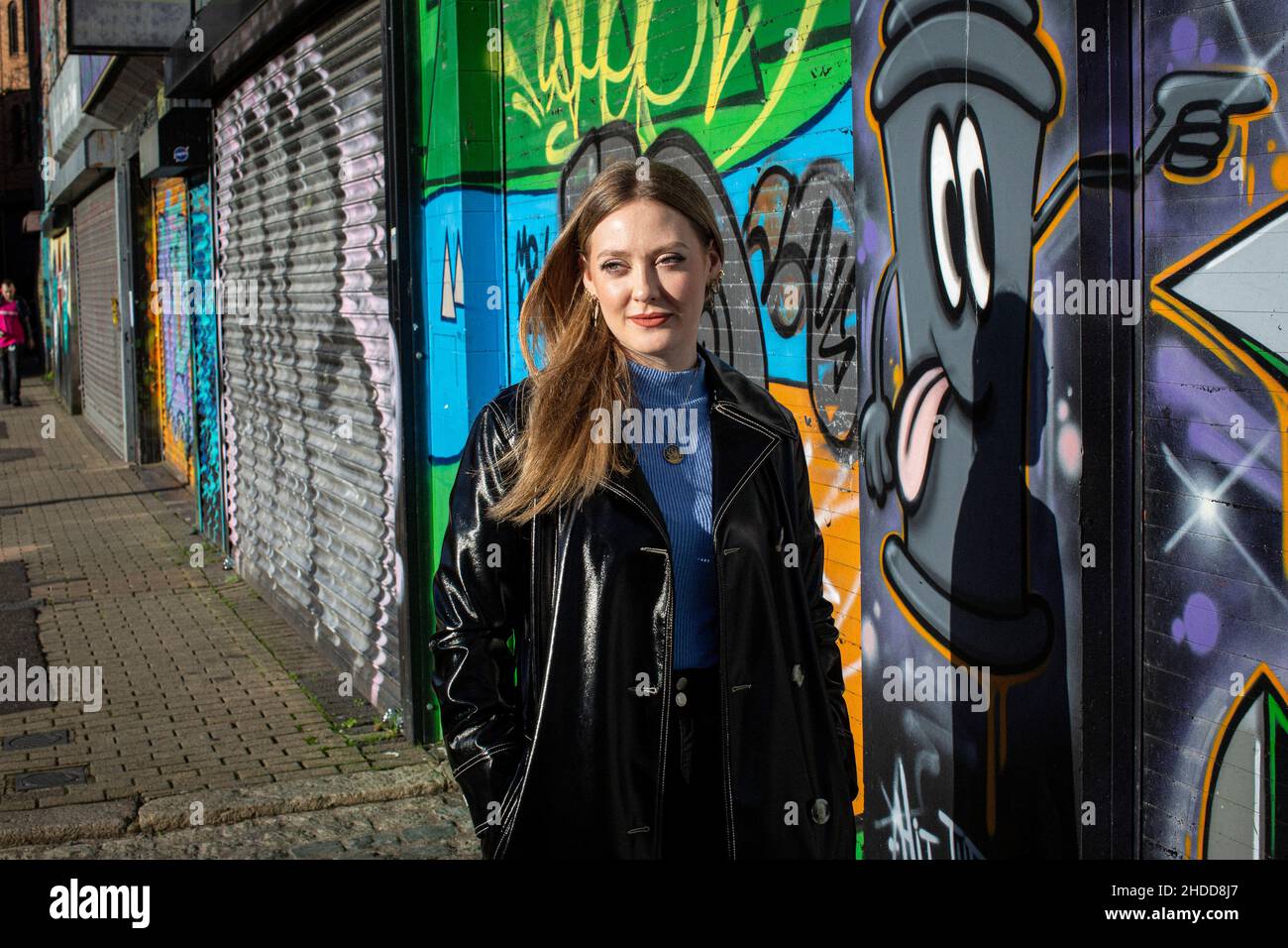 Katharine Paisley résident et artiste émergeant à Flax Art Studios , Belfast , Irlande du Nord Banque D'Images