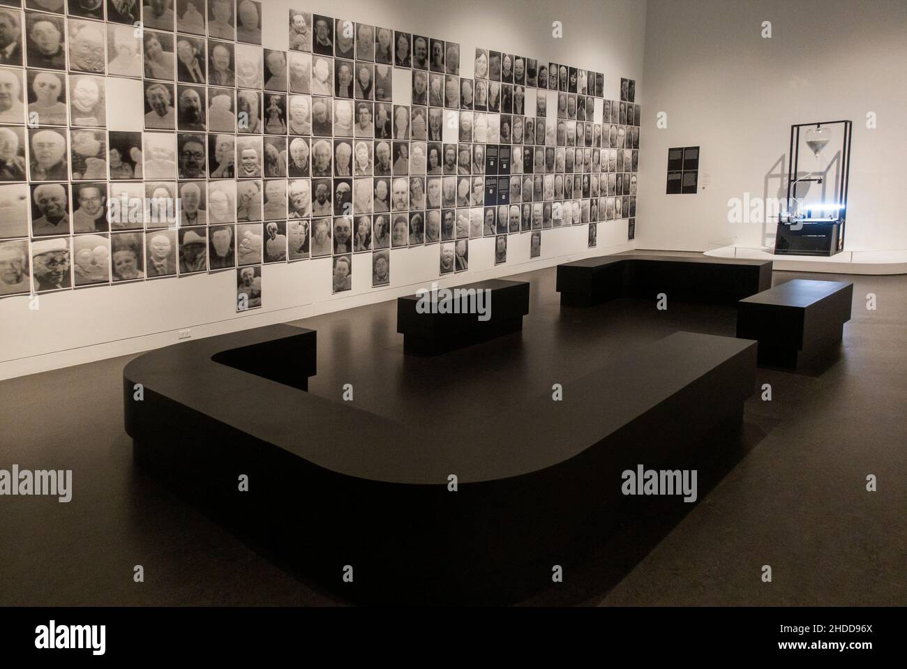 Exposition de photos en noir et blanc au Brooklyn Museum of Art de New York Banque D'Images