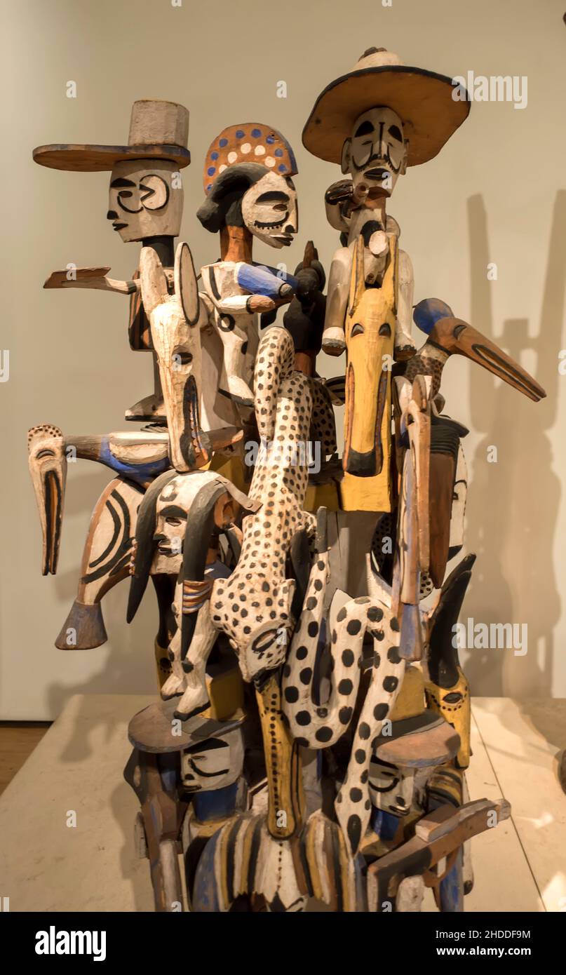 Sculpture africaine au British Museum, Londres, Angleterre, Royaume-Uni Banque D'Images