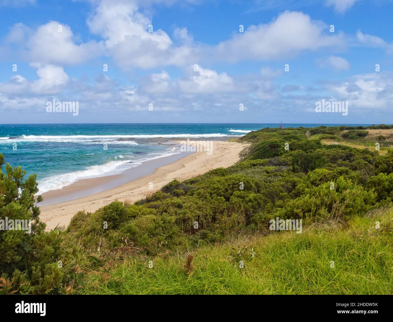 Plage dans le Marengo Reefs Marine Sanctuary - Marengo, Victoria, Australie Banque D'Images