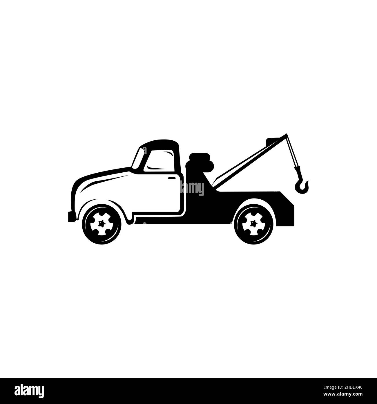 Modèle de logo de service de remorquage Vector, logo simple.EPS 10 Illustration de Vecteur