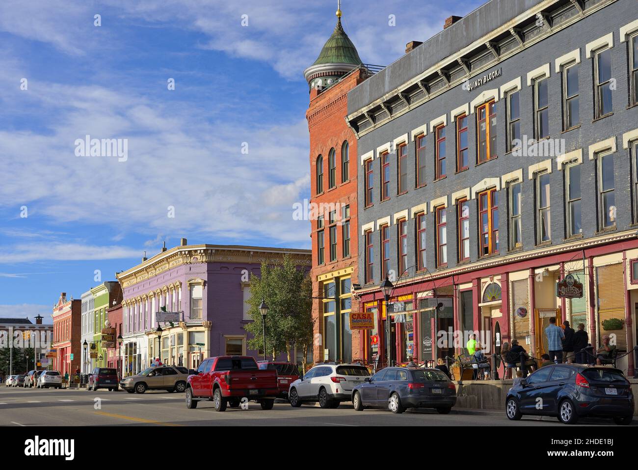 La ville minière historique à 10'000 pieds, Leadville CO Banque D'Images