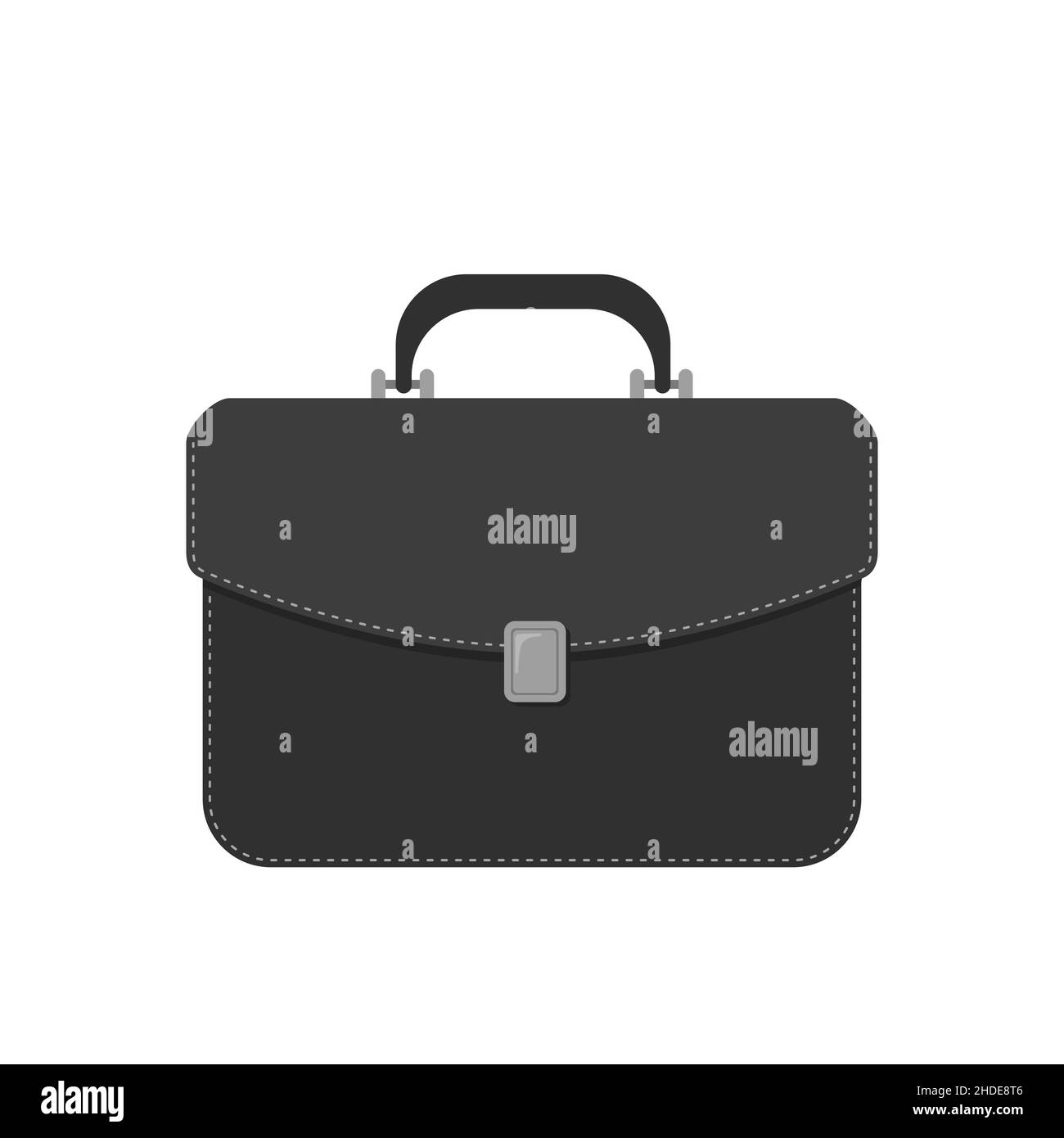 Jeune jolie femme d'affaires isolée sur fond blanc.Style dessin animé plat.Illustration vectorielle Illustration de Vecteur