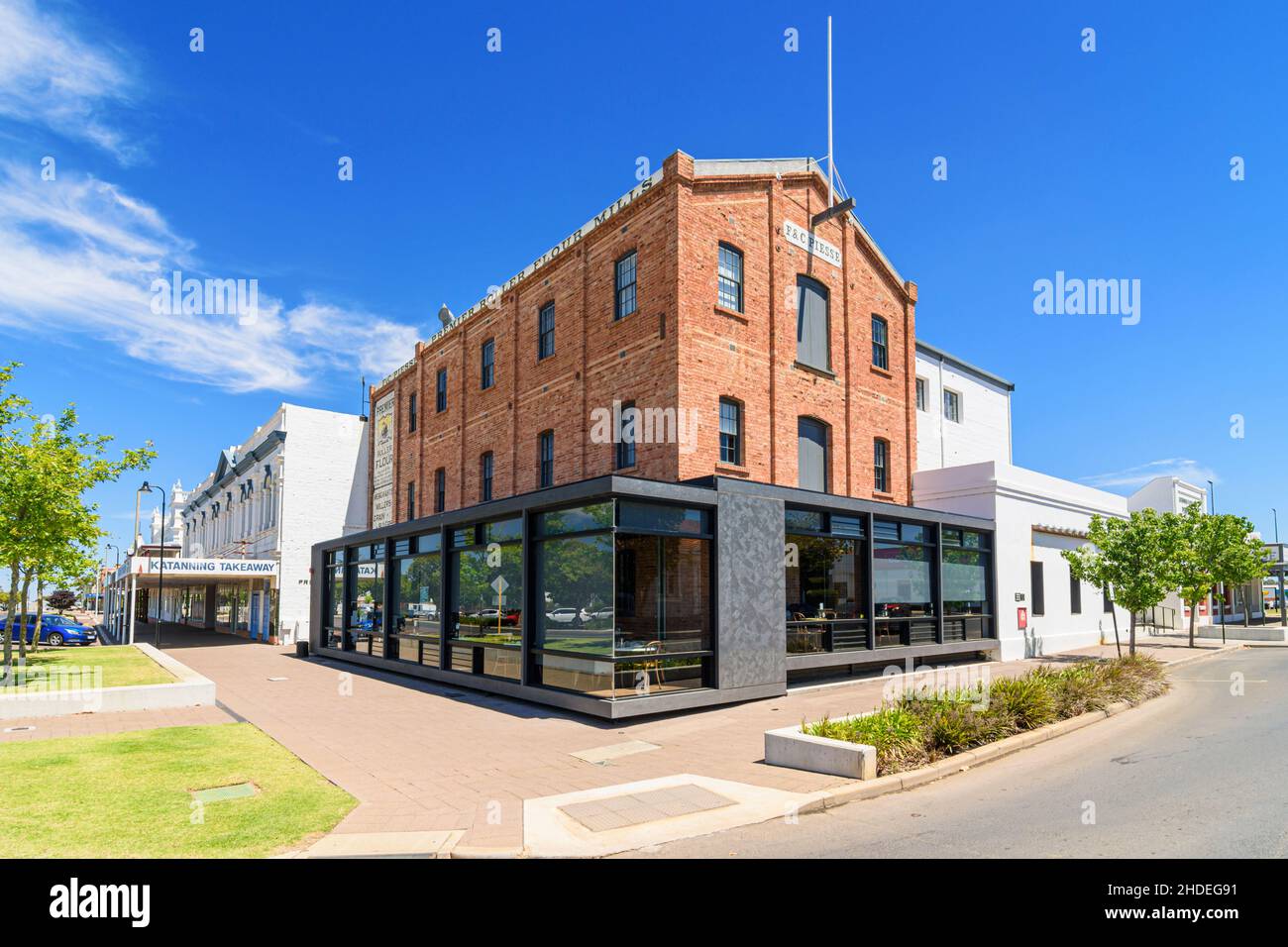 Ancien moulin à farine Katanning, aujourd'hui le luxueux Premier Mill Hotel and Dome Cafe, dans la ville de Katanning, Australie occidentale, Australie Banque D'Images