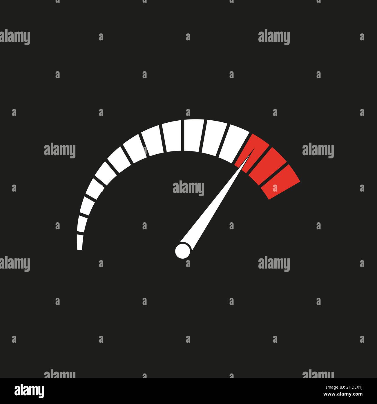 Illustration vectorielle d'un indicateur de vitesse simple Illustration de Vecteur