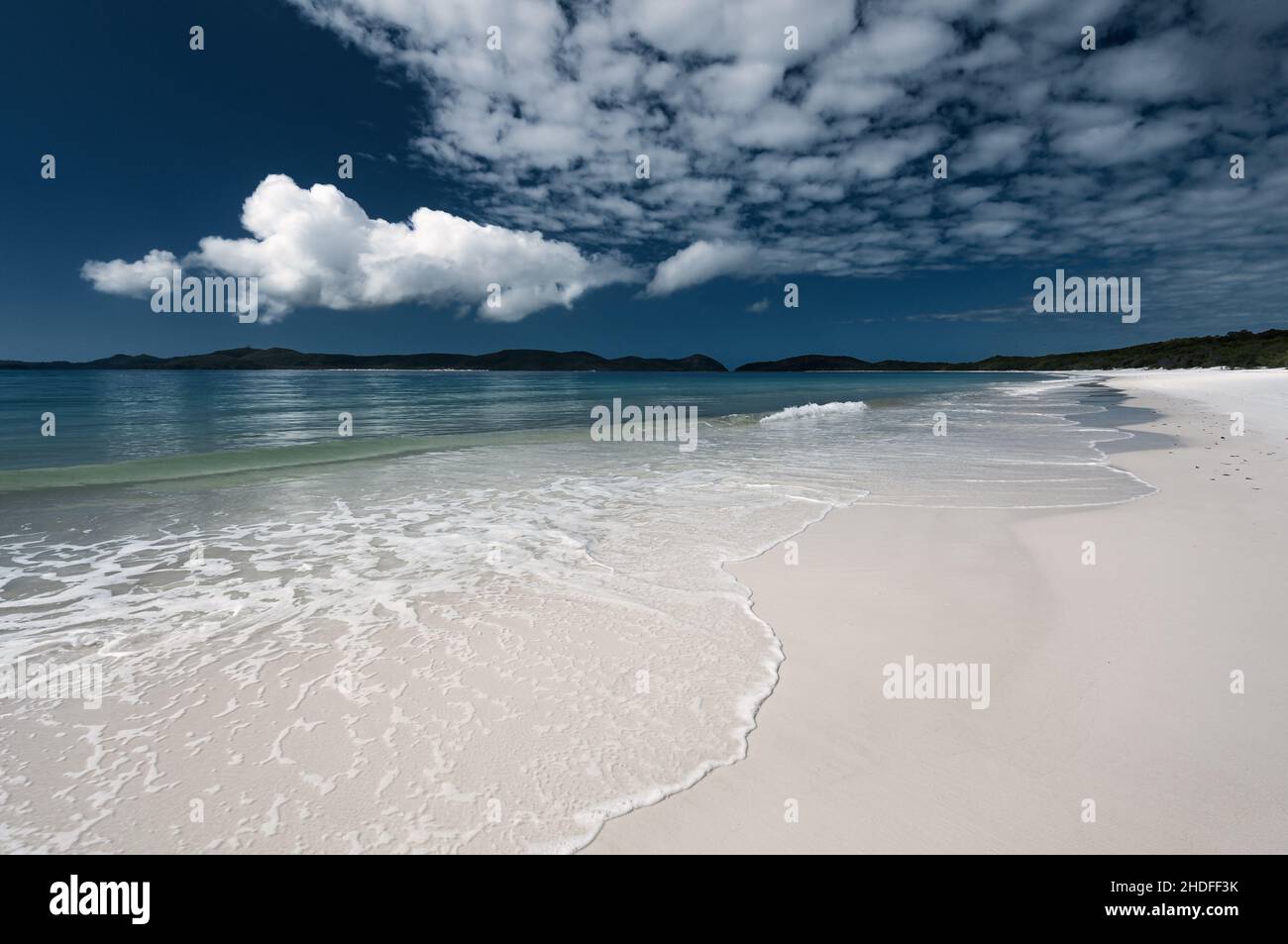 Whitehaven Beach est toujours à trouver dans les dix plus belles plages du monde. Banque D'Images